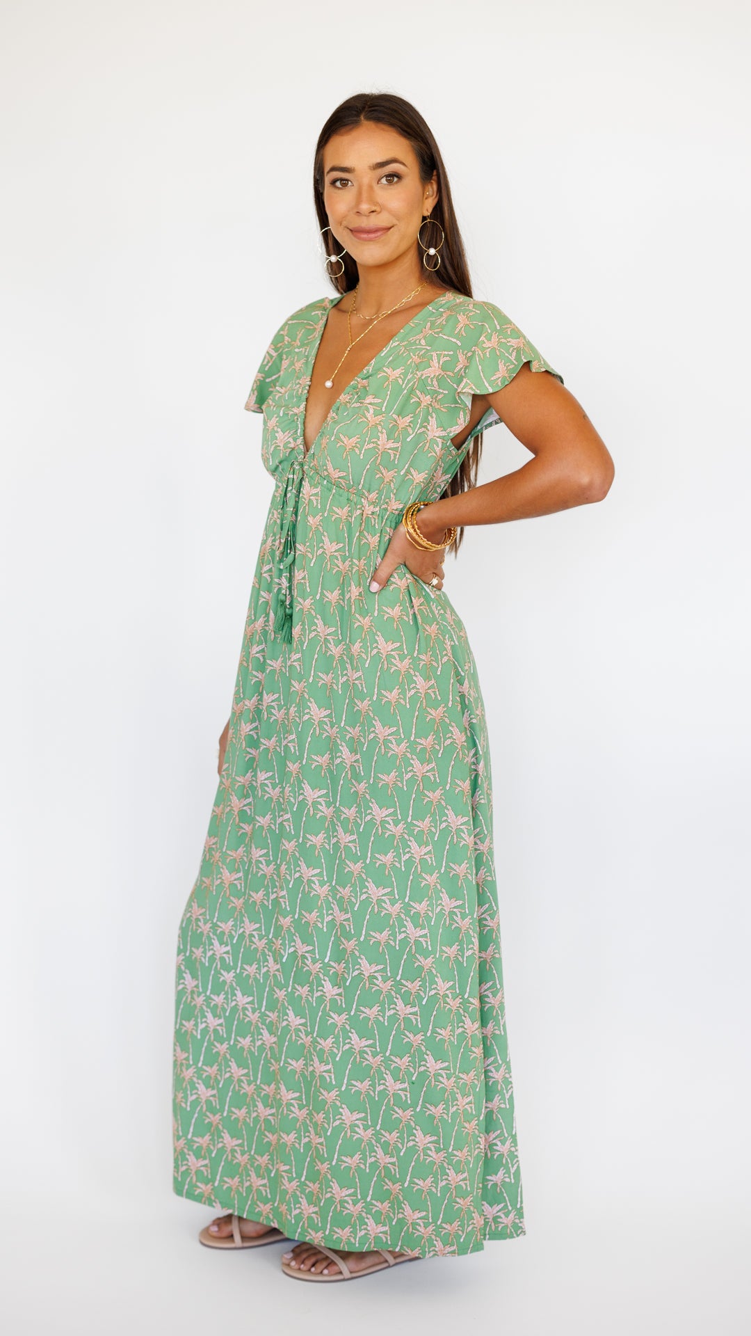 Leilani Dress / Palm Peppermint