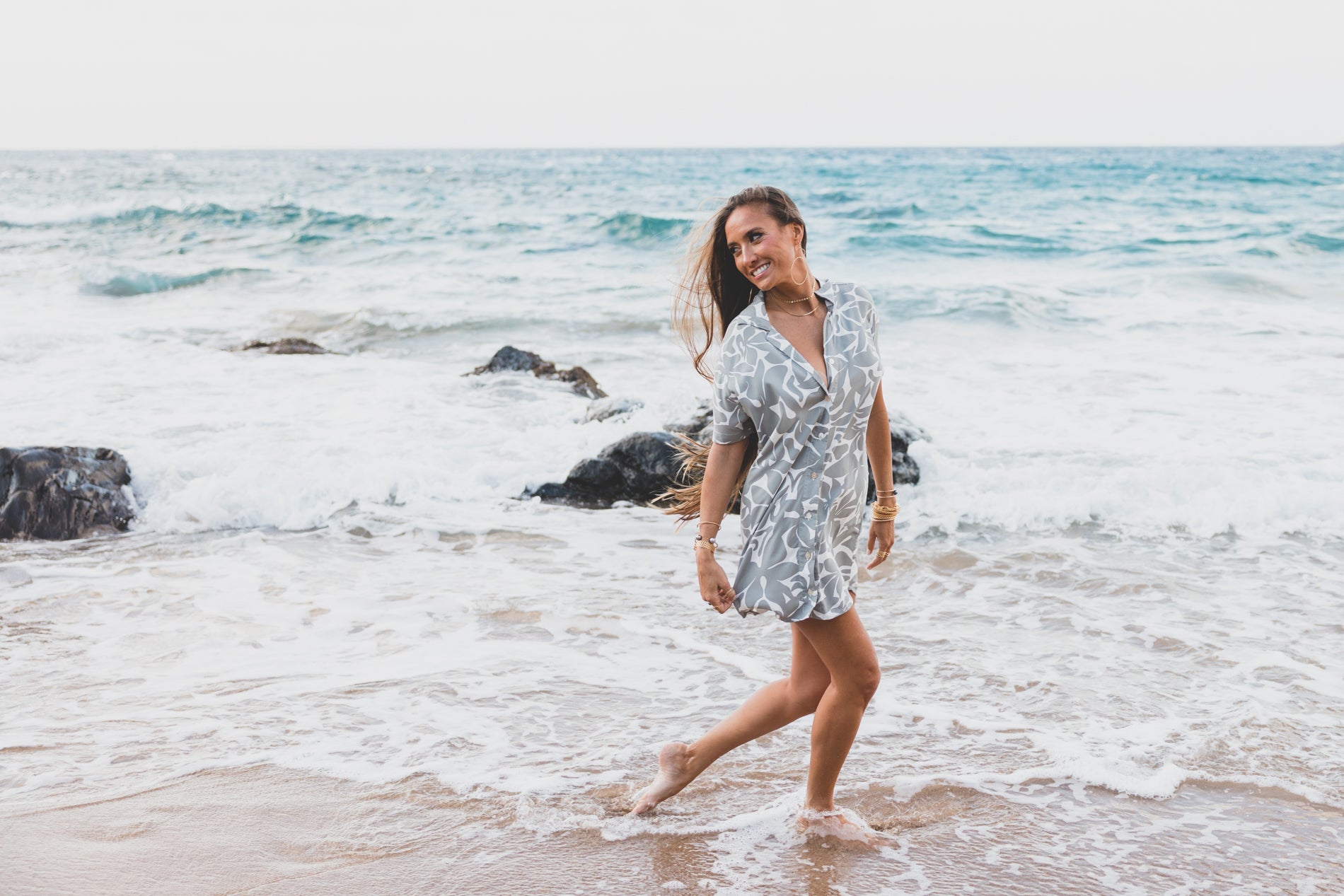 The Maui Shirt Dress