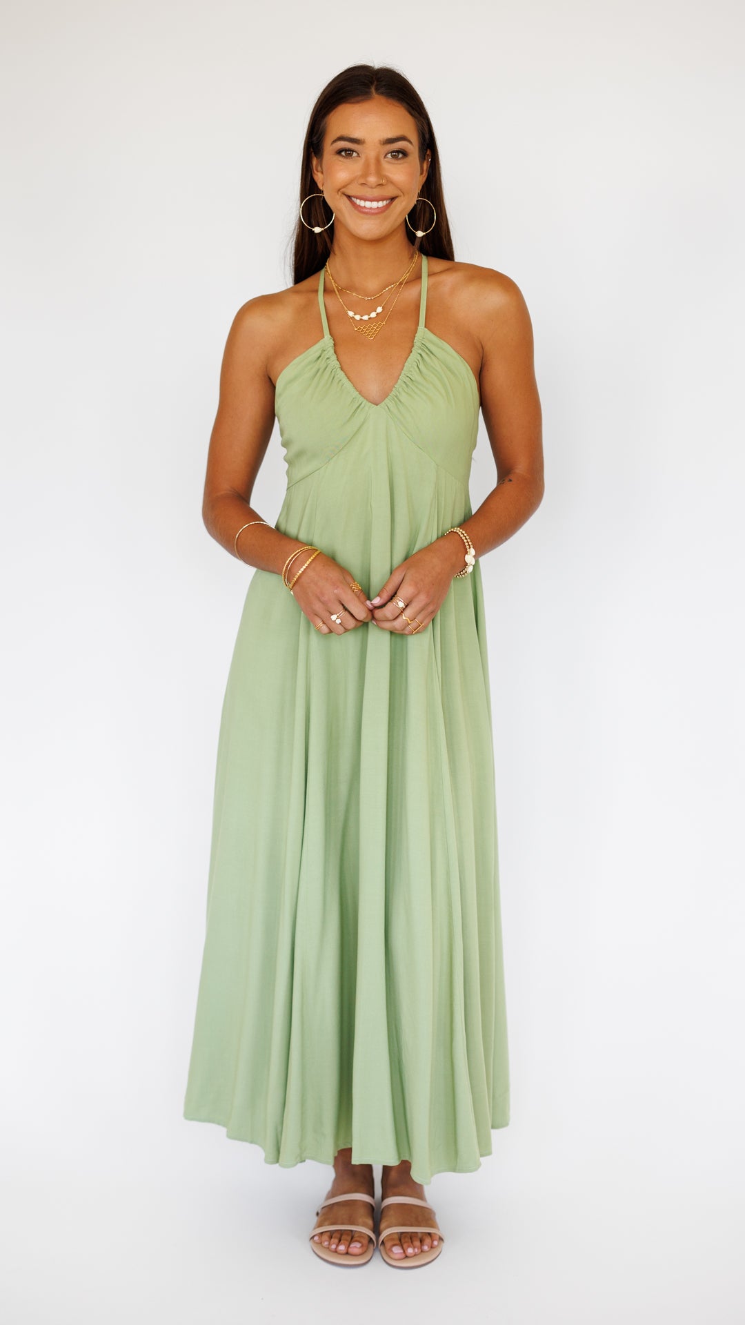 Larch Dress / Leaf Green