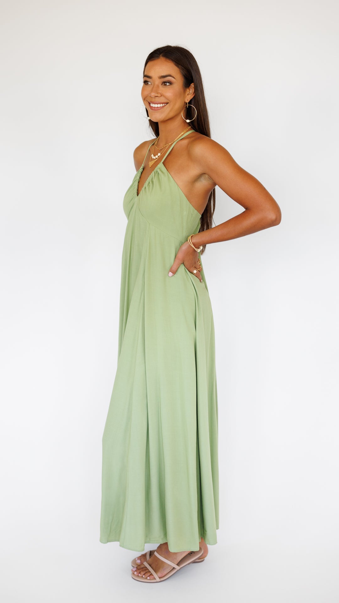 Larch Dress / Leaf Green