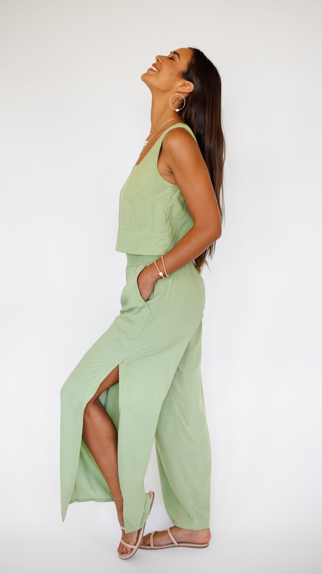 Tayla Top / Leaf Green