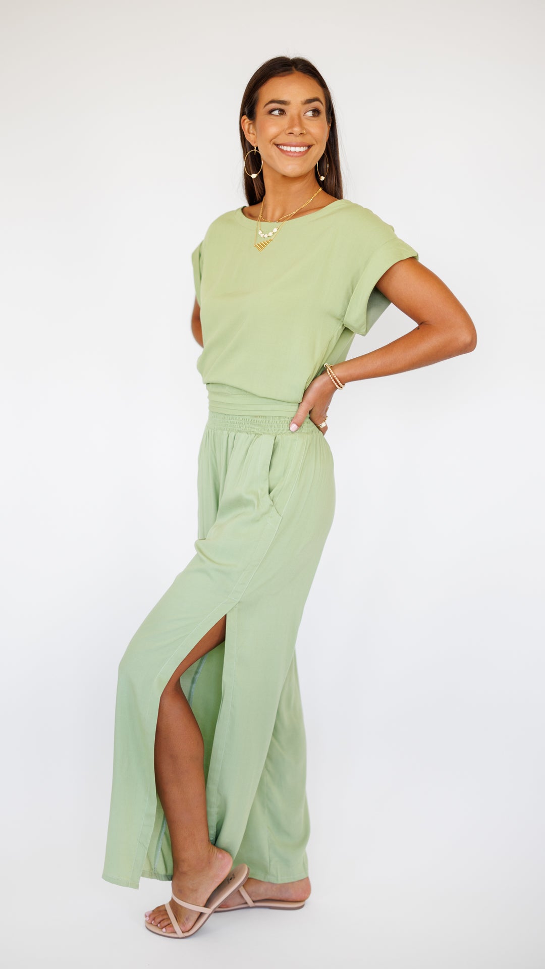 Mareva Top / Leaf Green