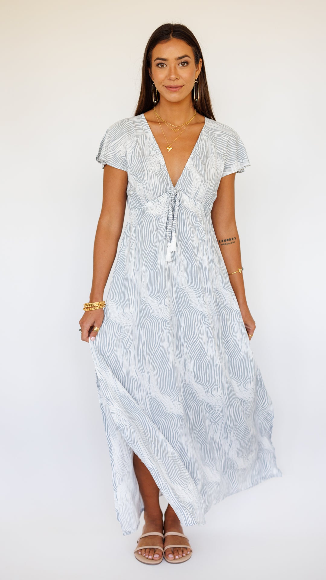 Leilani Dress / Wavy Grey