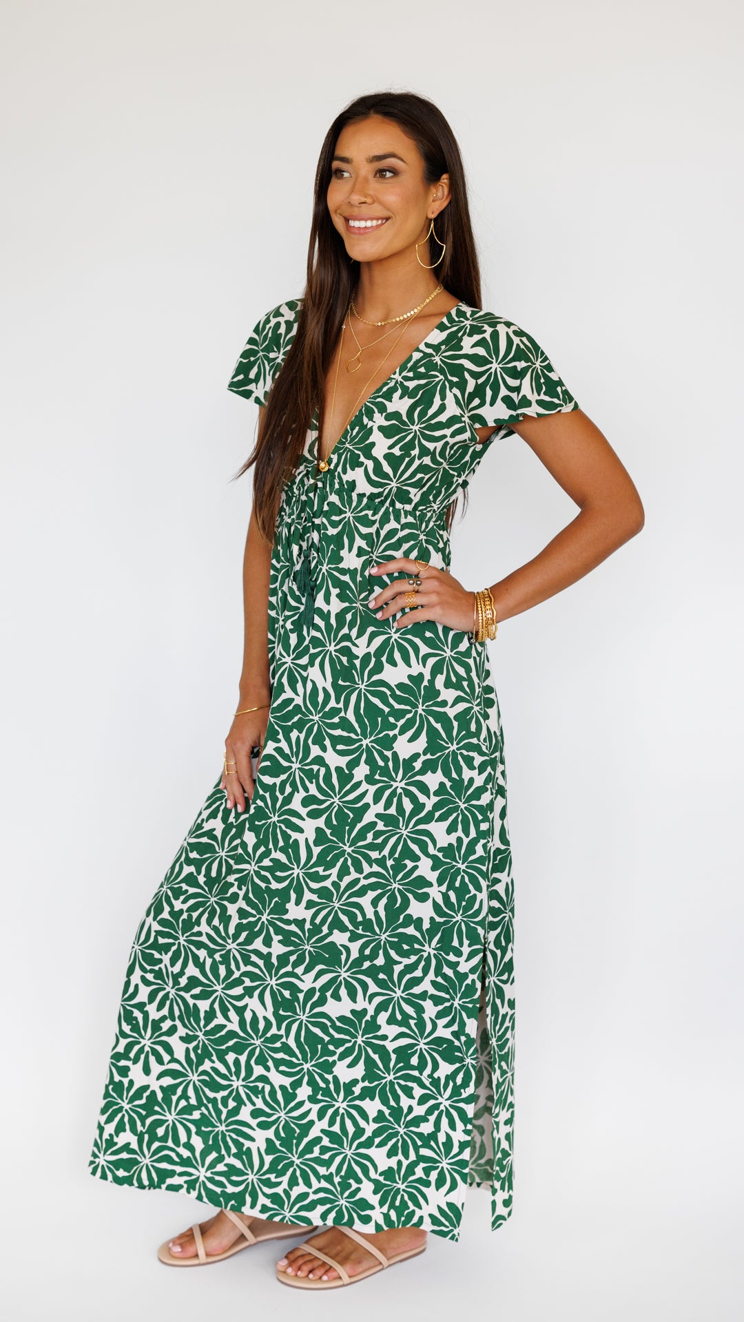 Leilani Dress / Aloha Forest