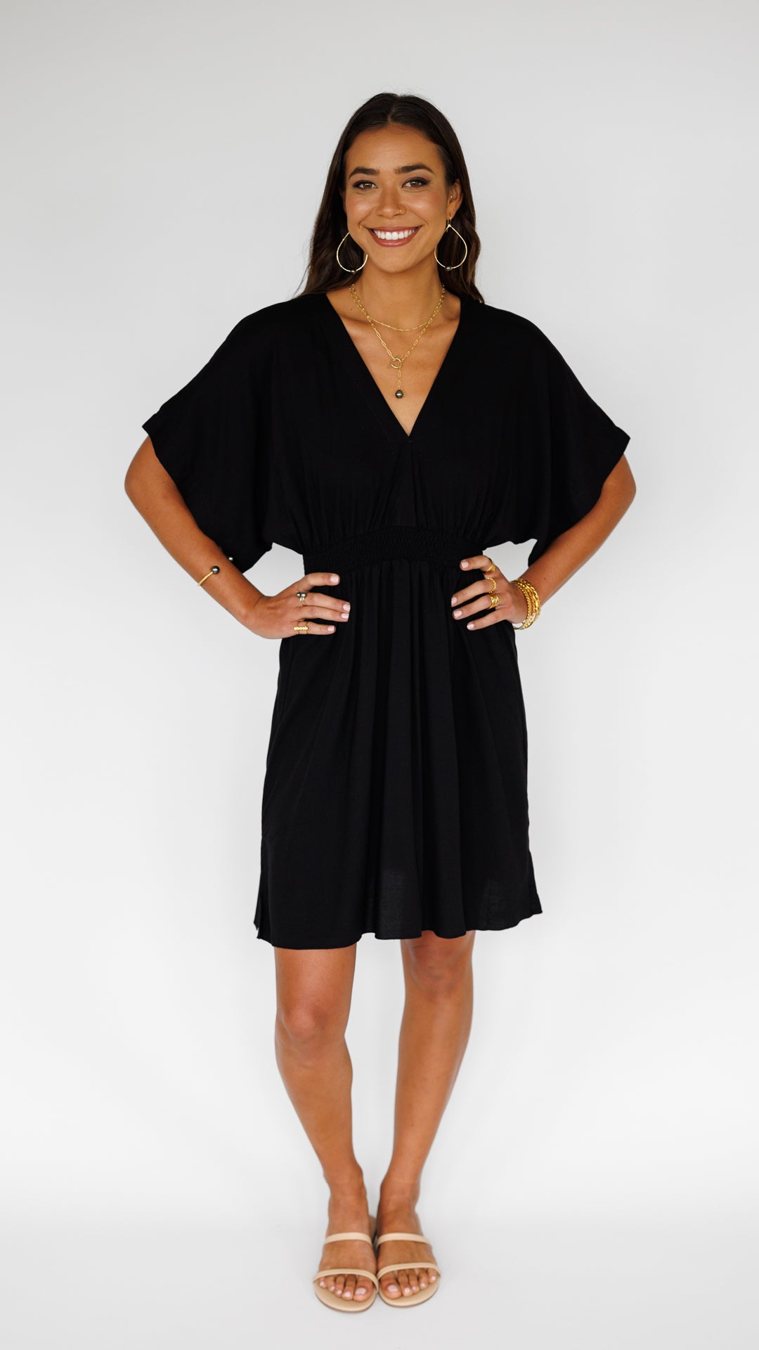 Flynn Dress / Solid Black