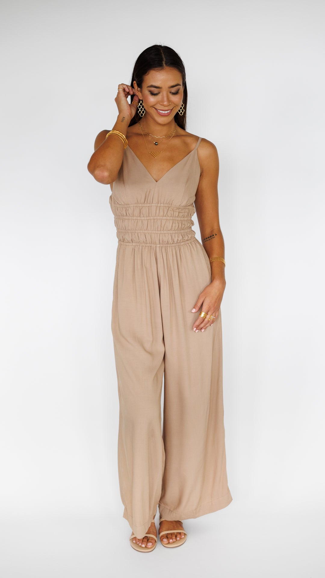 Opal Jumpsuit / Latte