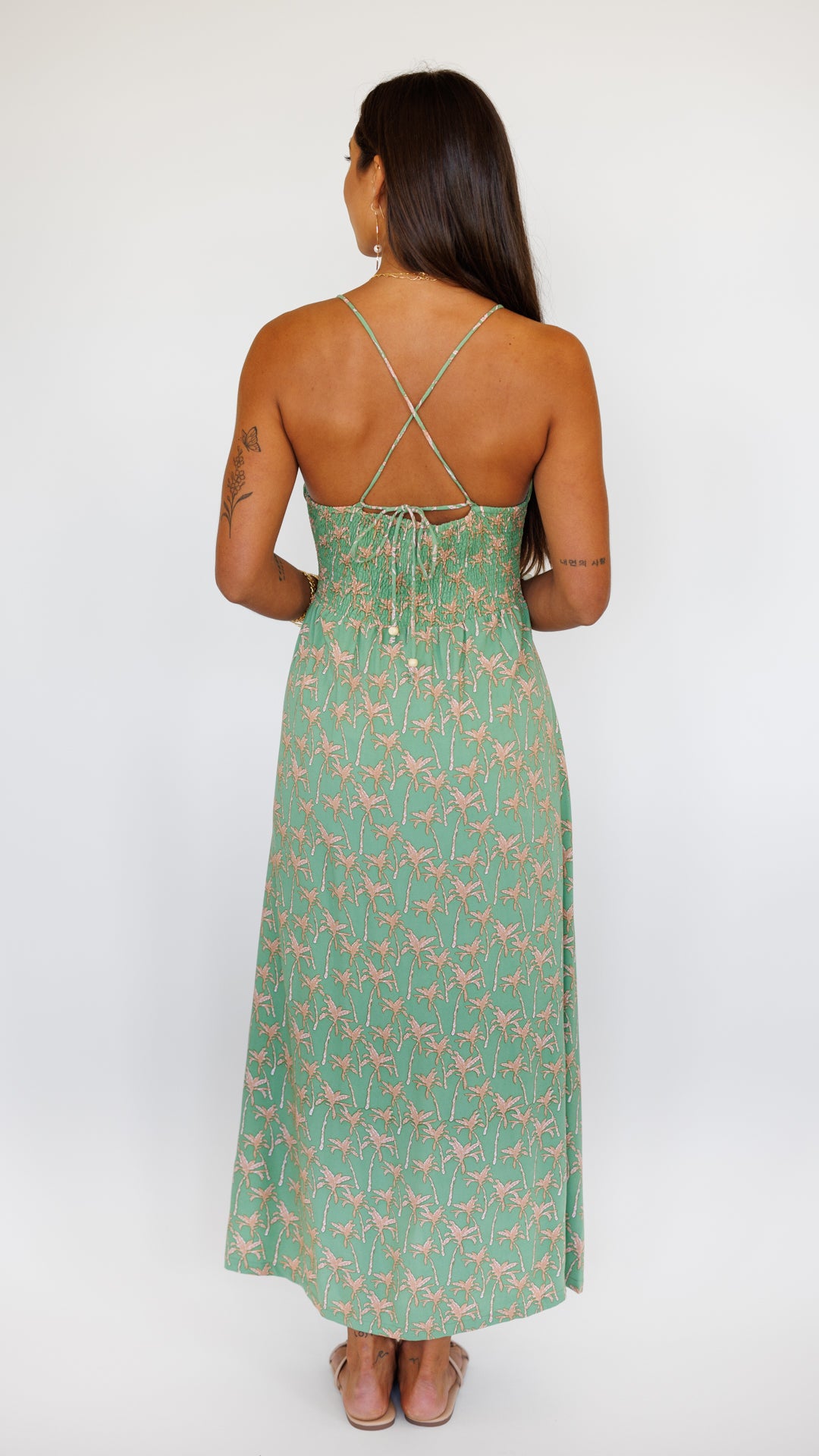 Lorena Dress / Palm Peppermint