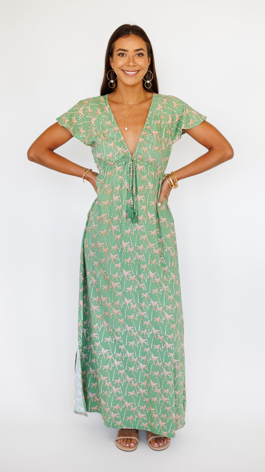 Leilani Dress / Palm Peppermint