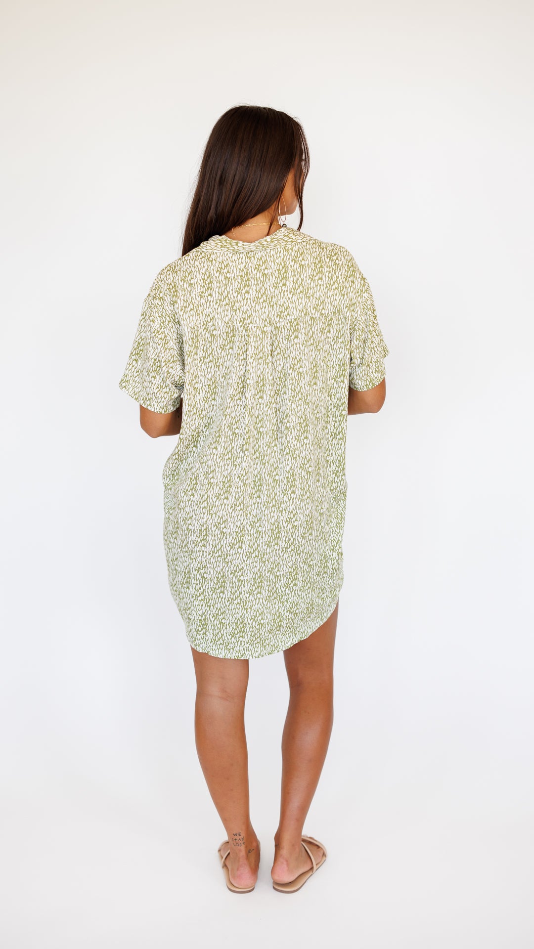 Maui Shirt Dress / Mamba Moss