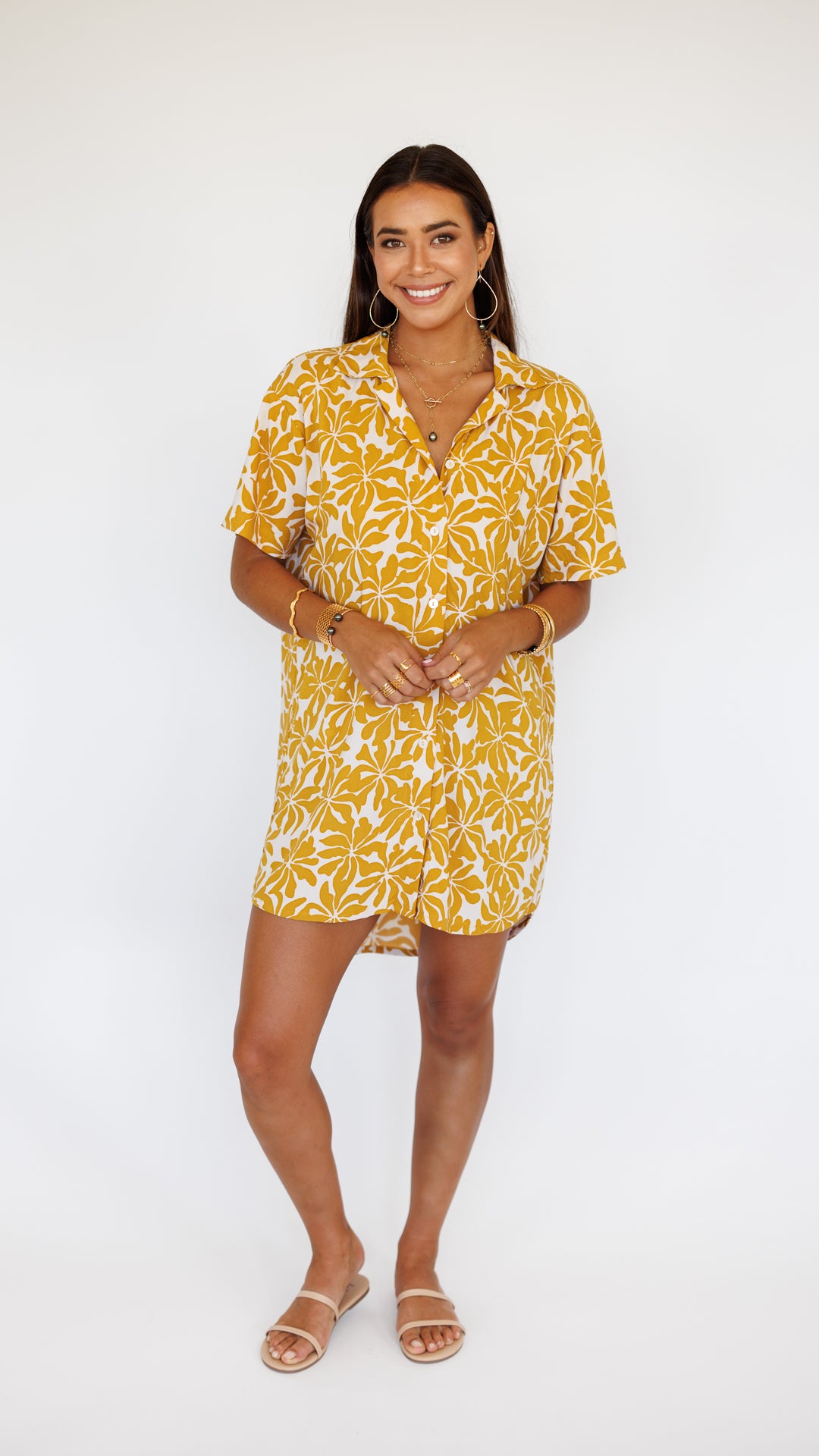 Maui Shirt Dress / Aloha Sunset