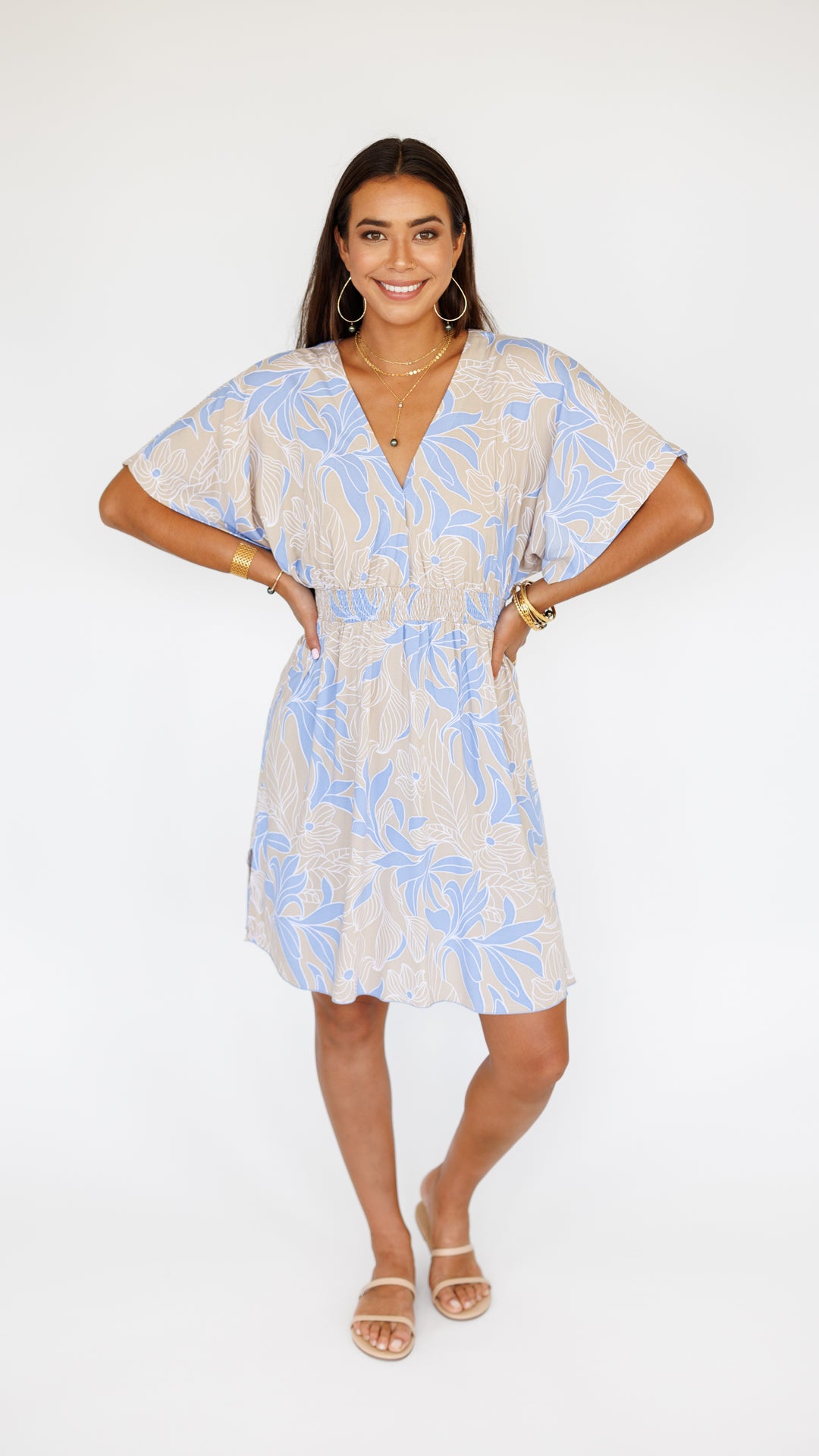 Flynn Dress / Tropical Sky