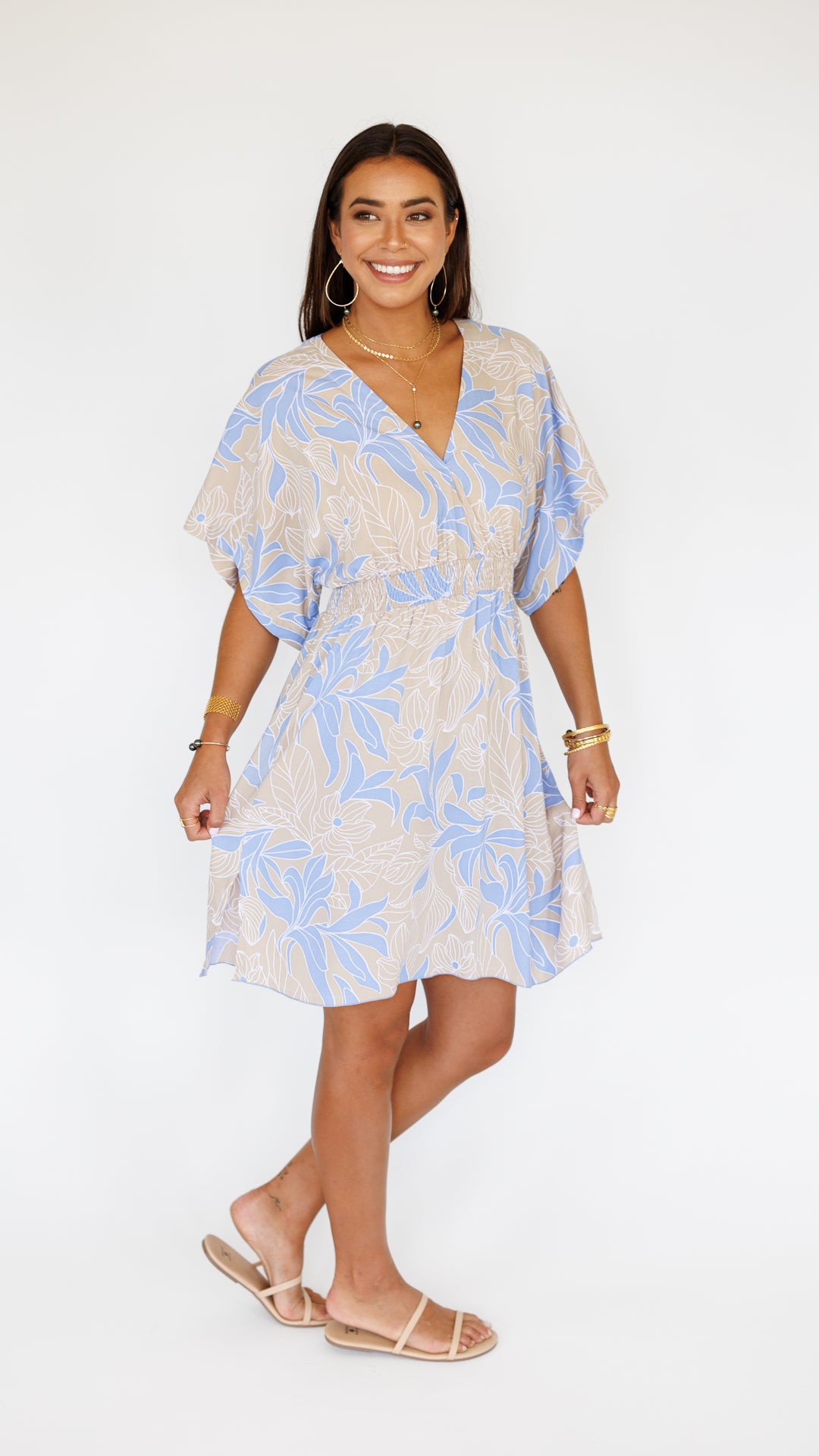 Flynn Dress / Tropical Sky