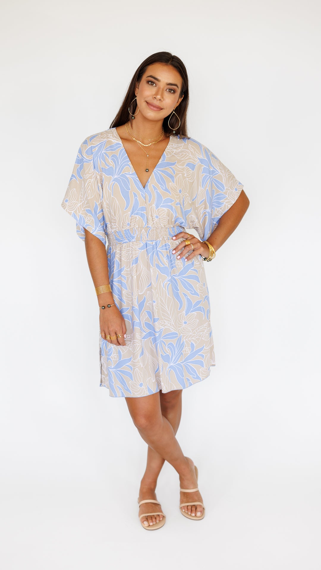 Flynn Dress / Tropical Sky