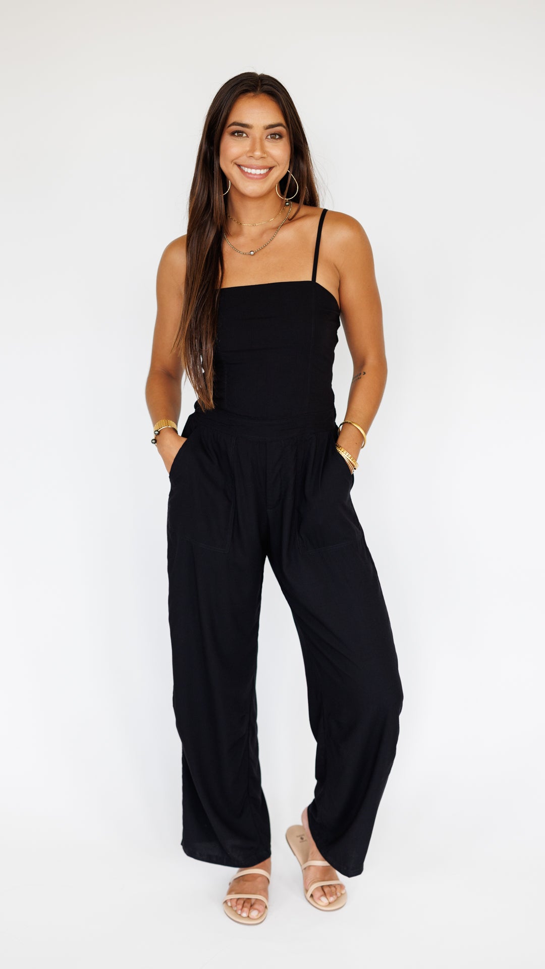 Jade Jumpsuit / Solid Black