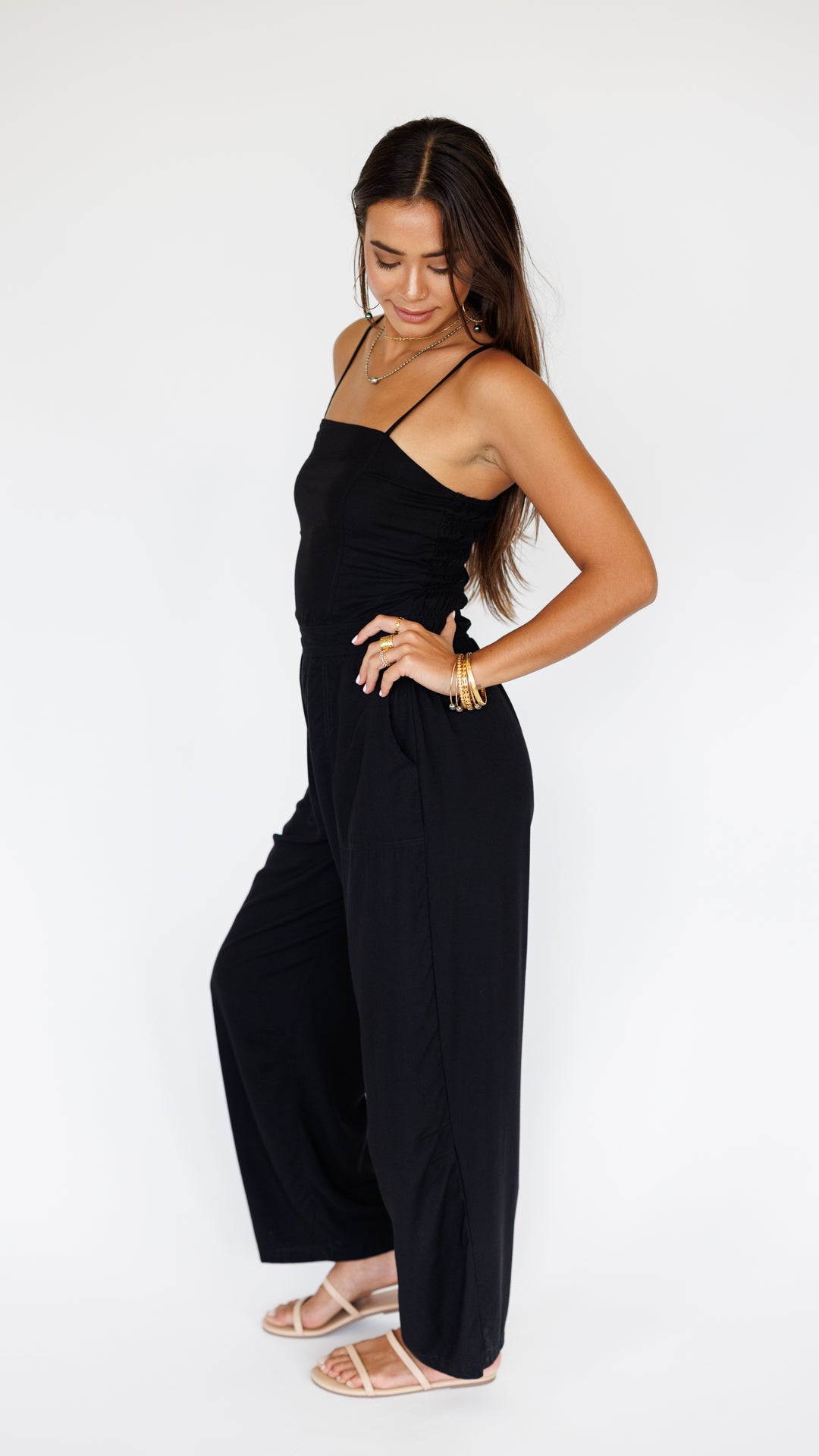 Jade Jumpsuit / Solid Black