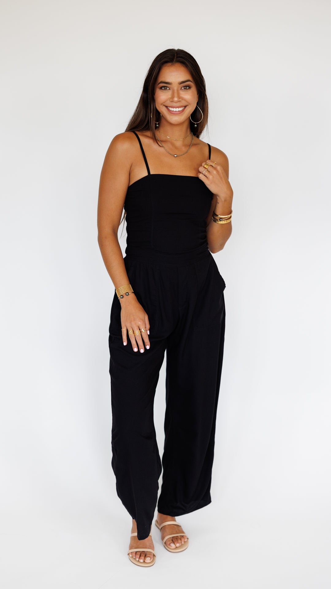 Jade Jumpsuit / Solid Black