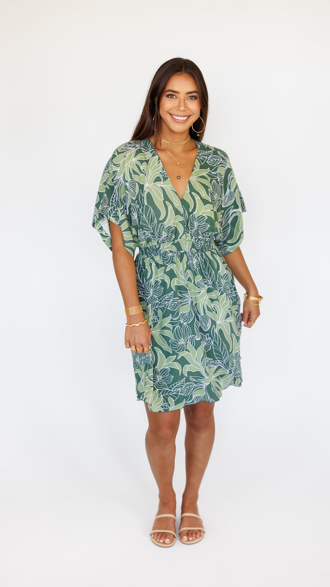 Flynn Dress / Tropical Green