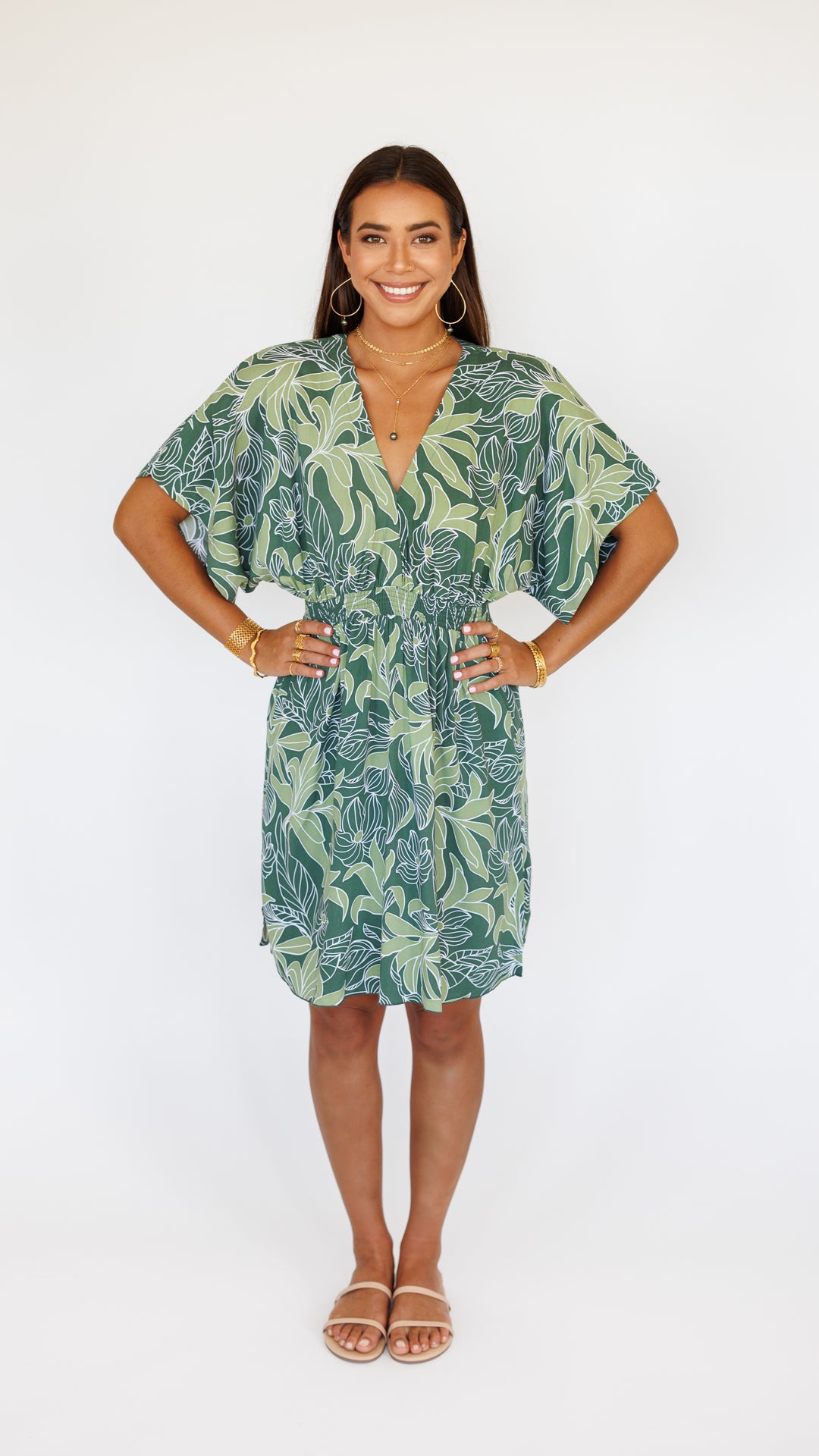 Flynn Dress / Tropical Green