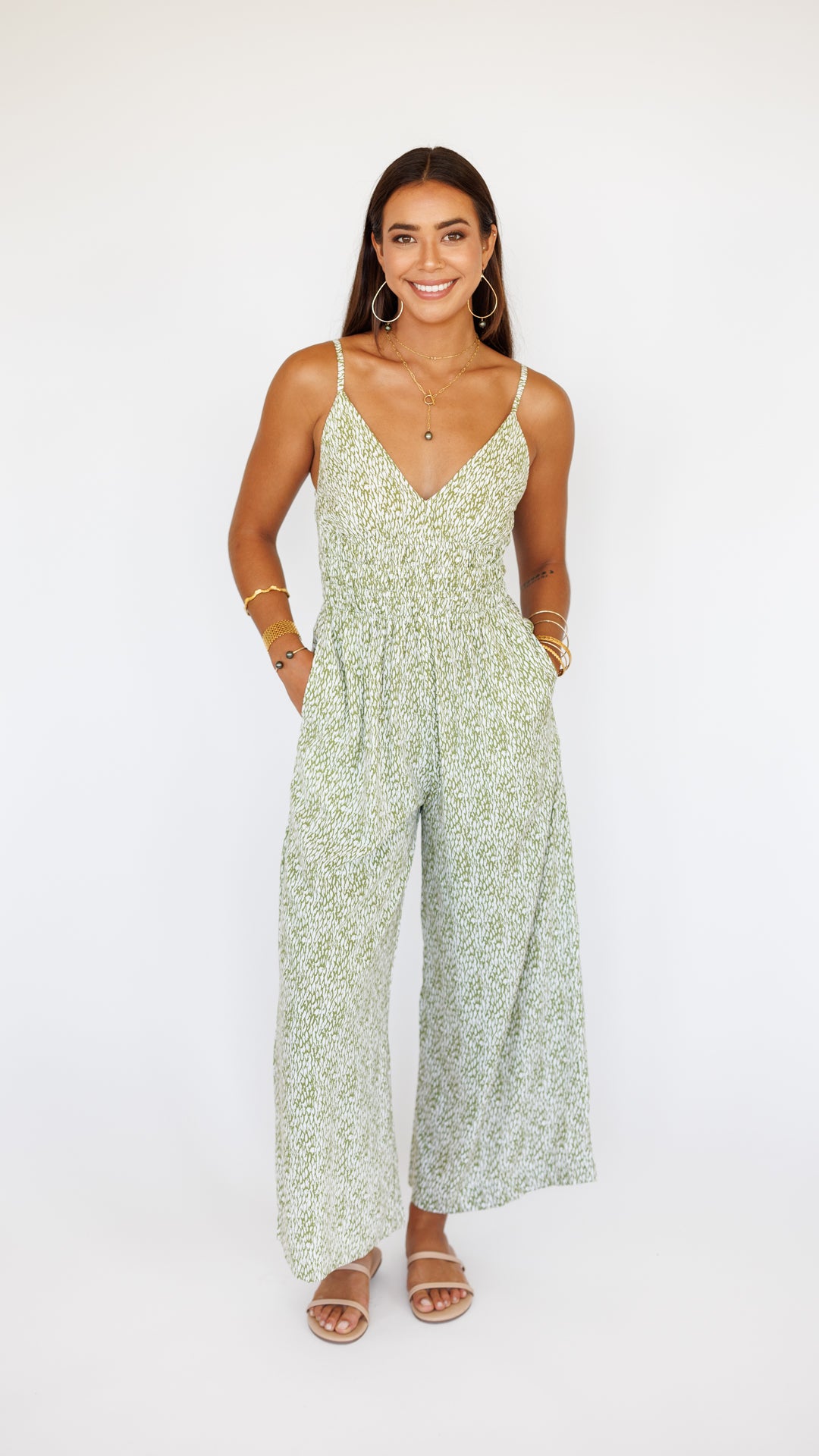 Opal Jumpsuit / Mamba Moss