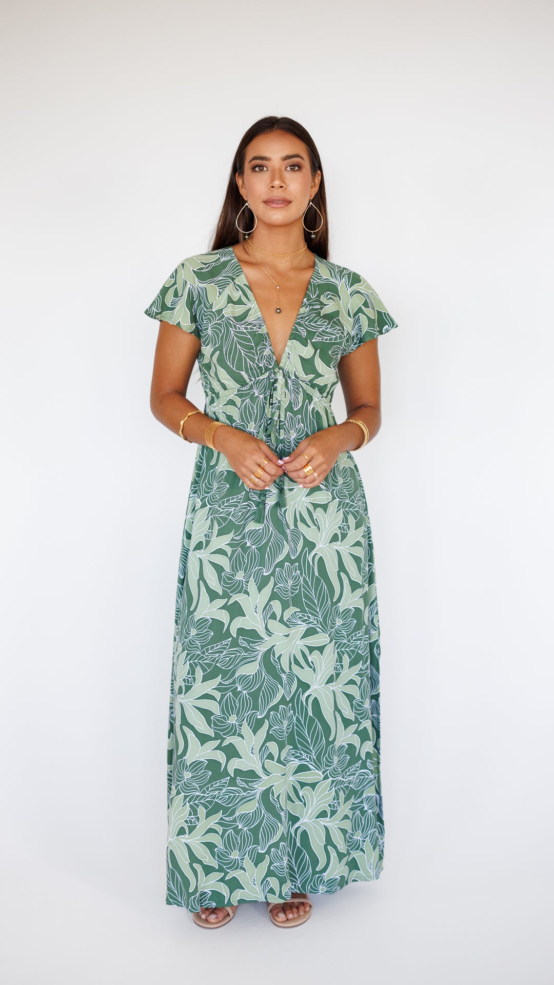 Leilani Dress / Tropical Green