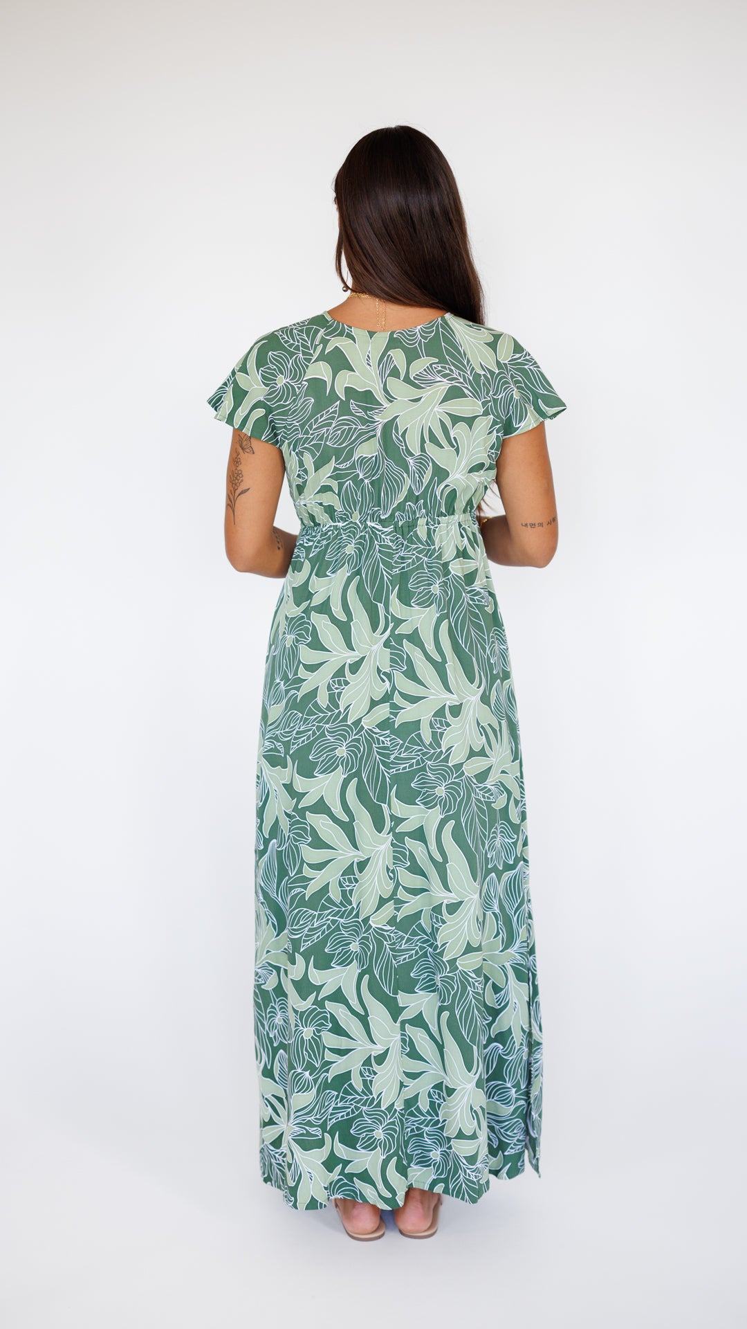 Leilani Dress / Tropical Green