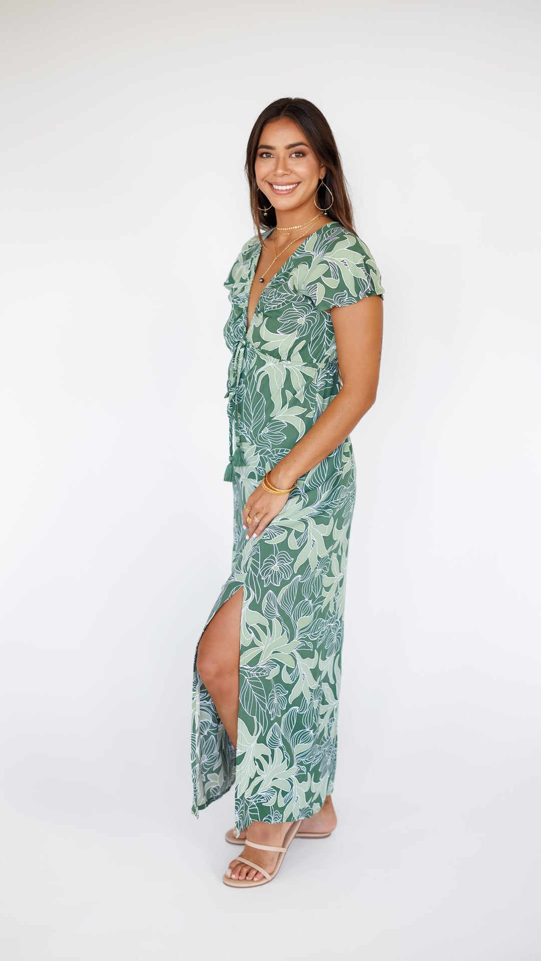 Leilani Dress / Tropical Green