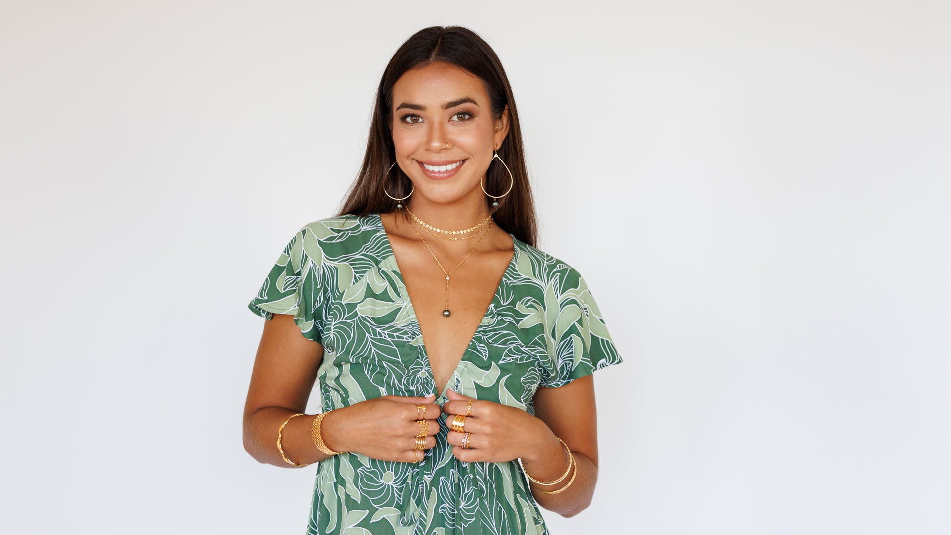 Leilani Dress / Tropical Green