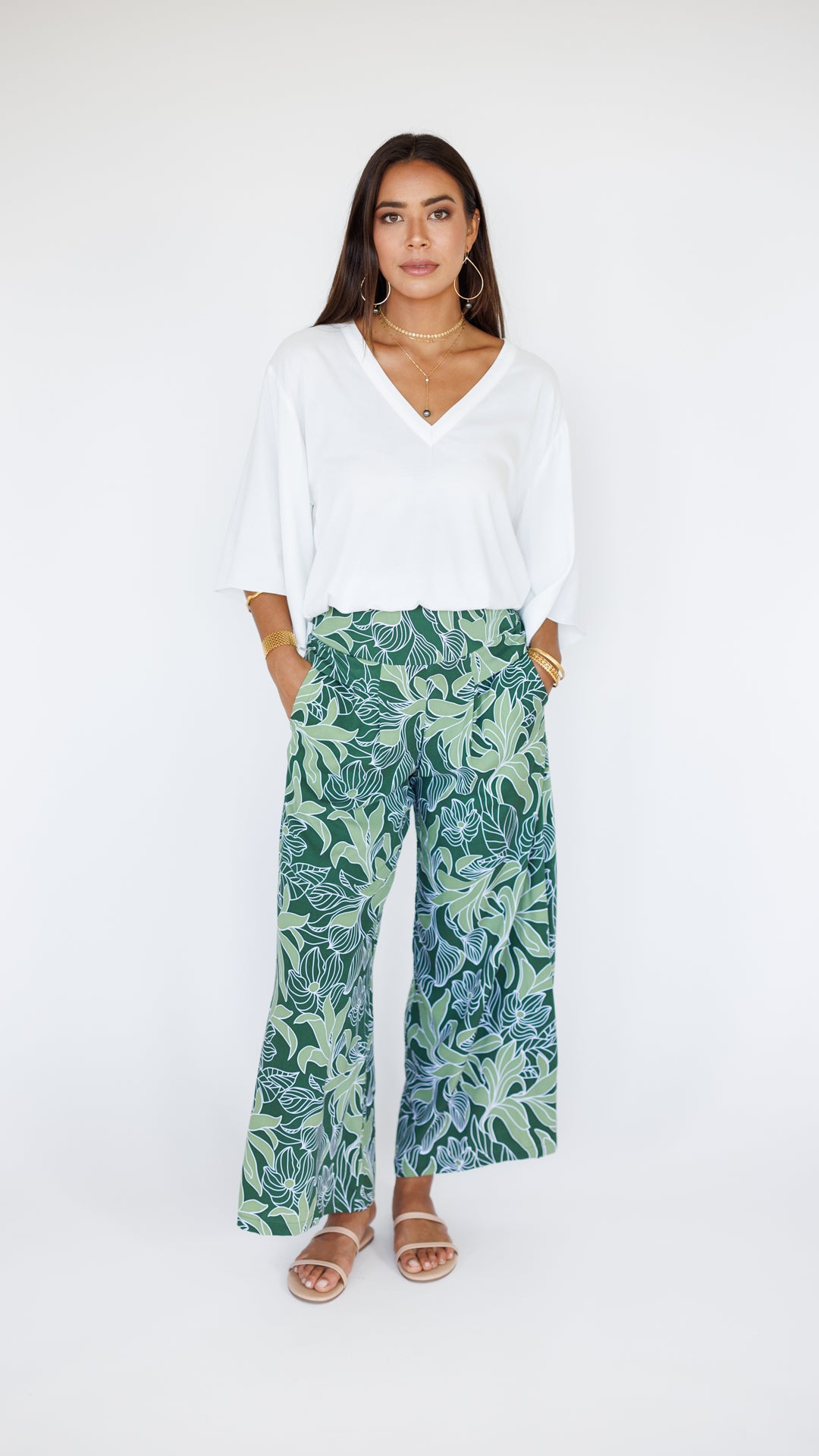 Johanna Pant / Tropical Green