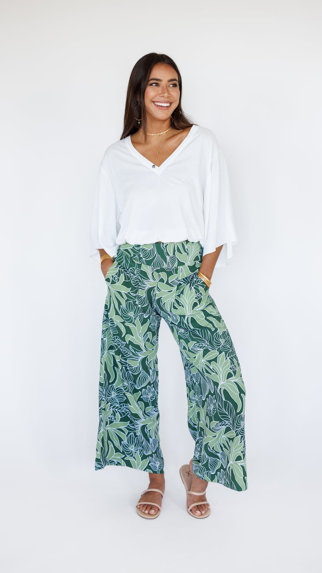 Johanna Pant / Tropical Green