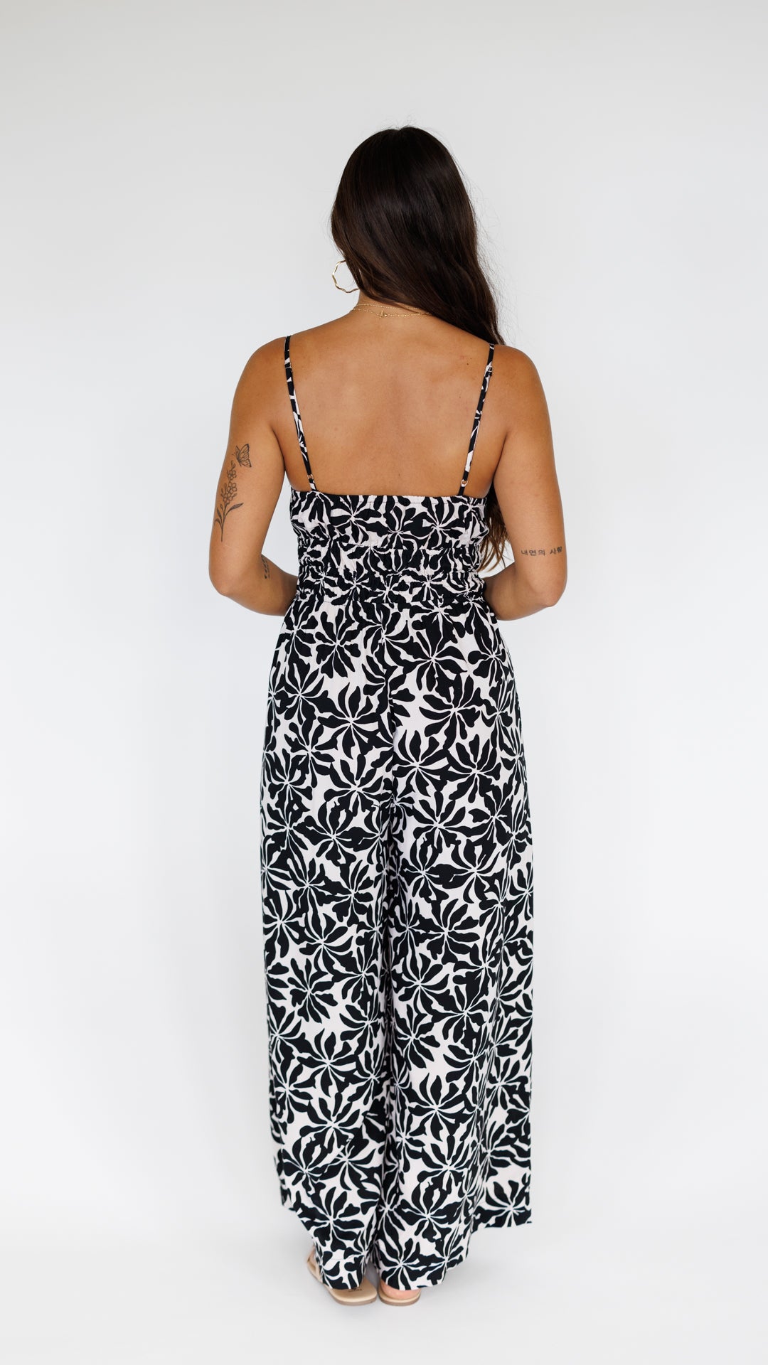 Opal Jumpsuit / Aloha Black