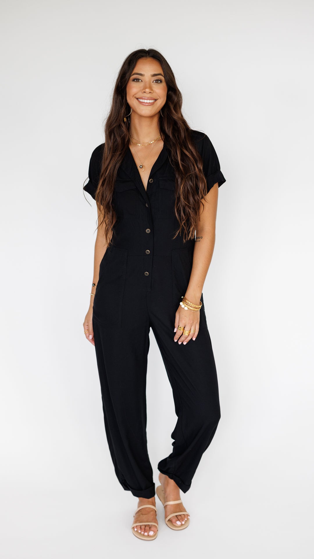 Bonsai Jumpsuit / Solid Black