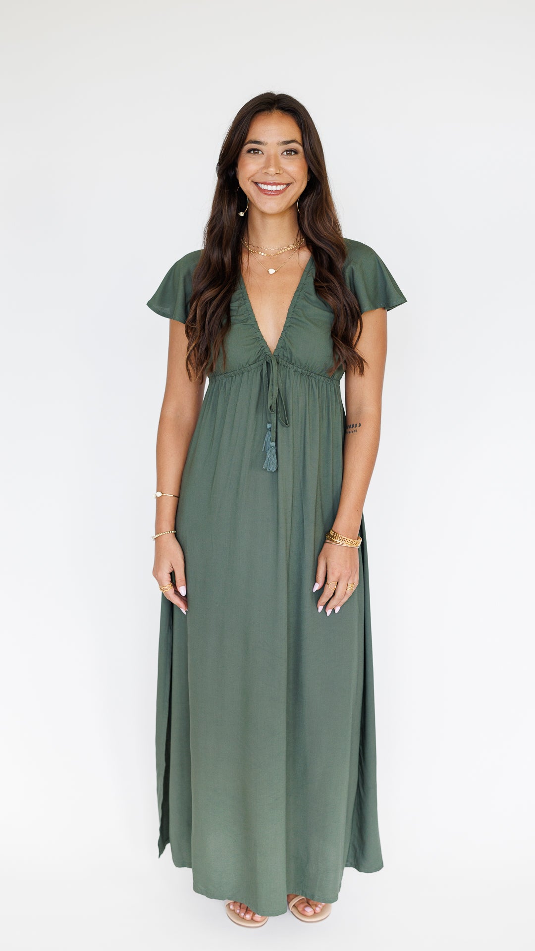 Leilani Dress / Seaweed