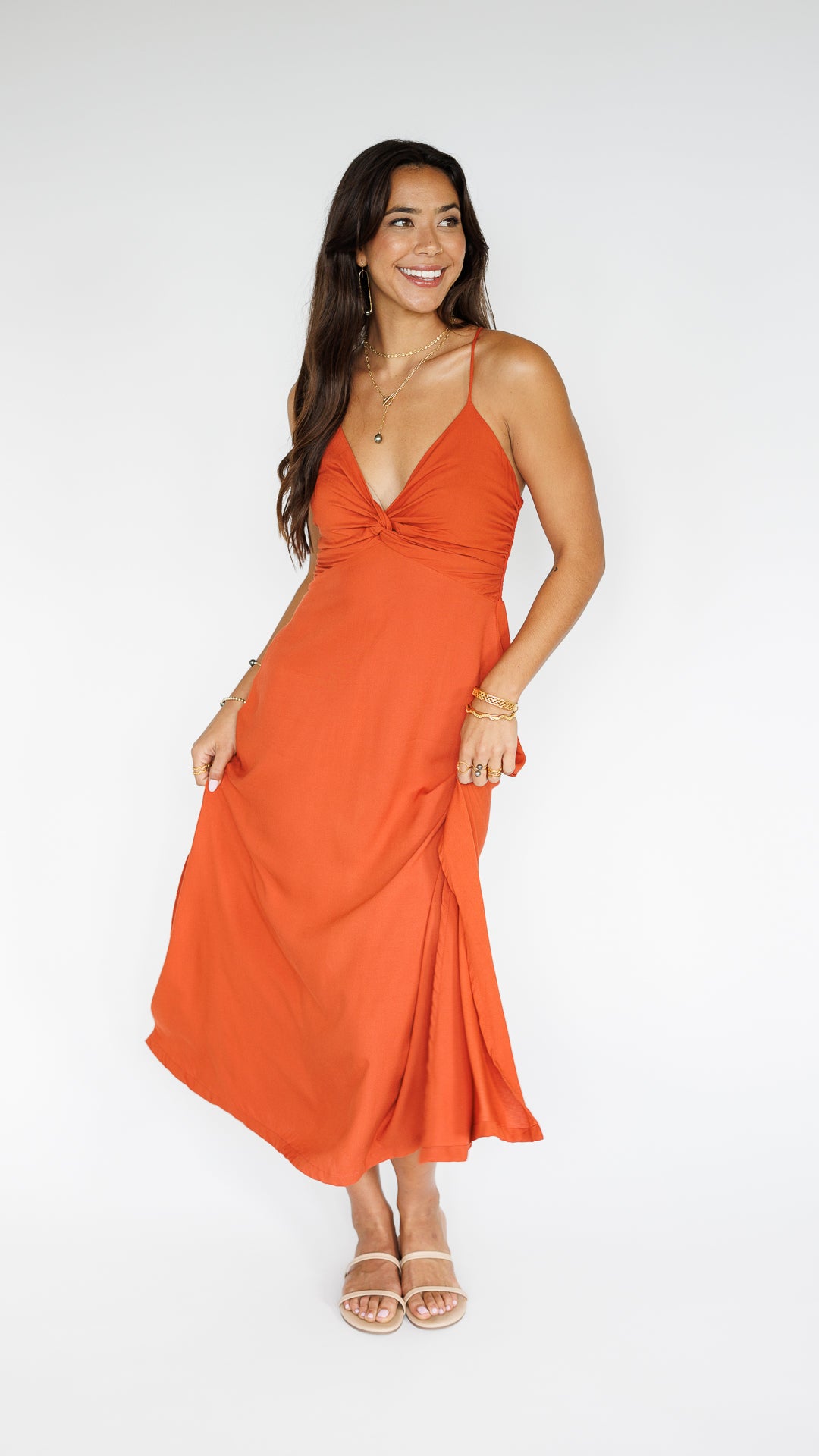 Lorena Dress / Terracotta