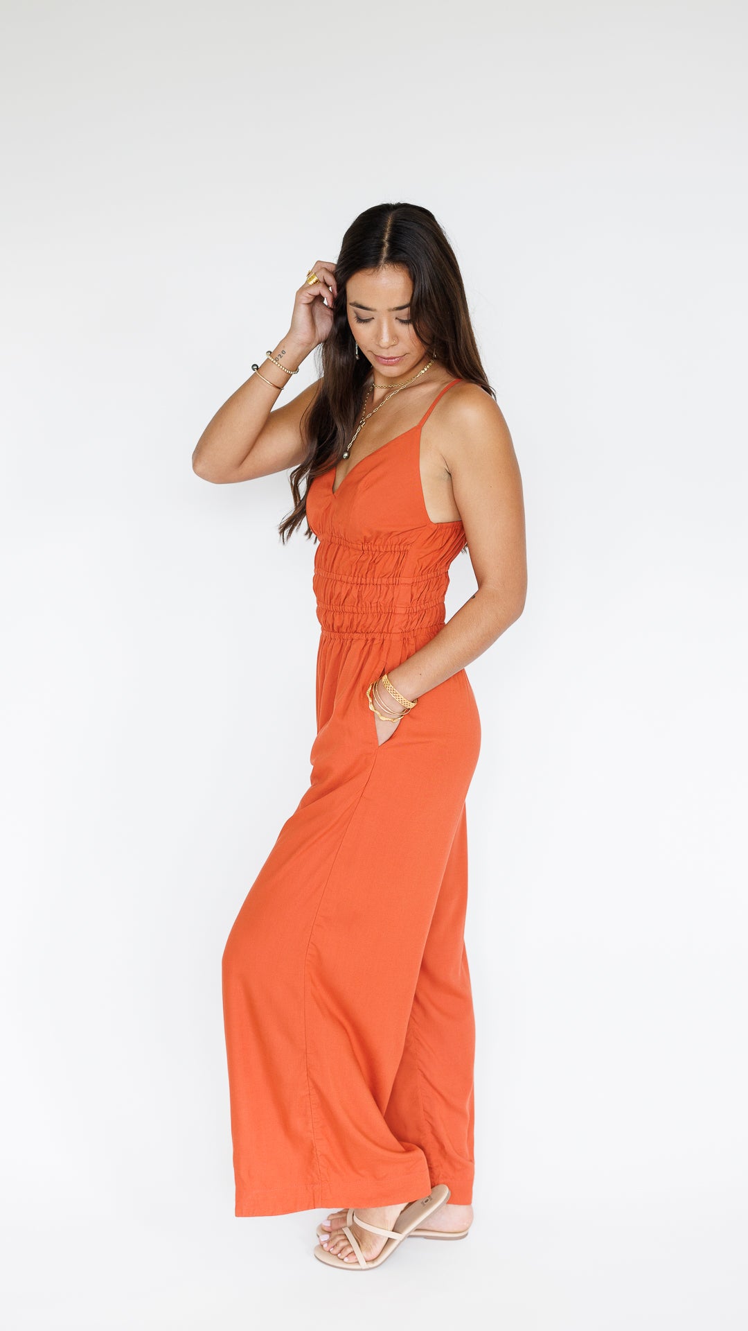 Opal Jumpsuit / Terracotta