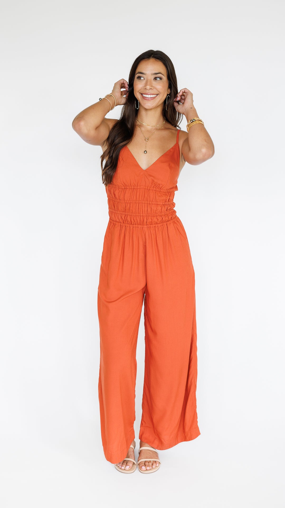 Opal Jumpsuit / Terracotta