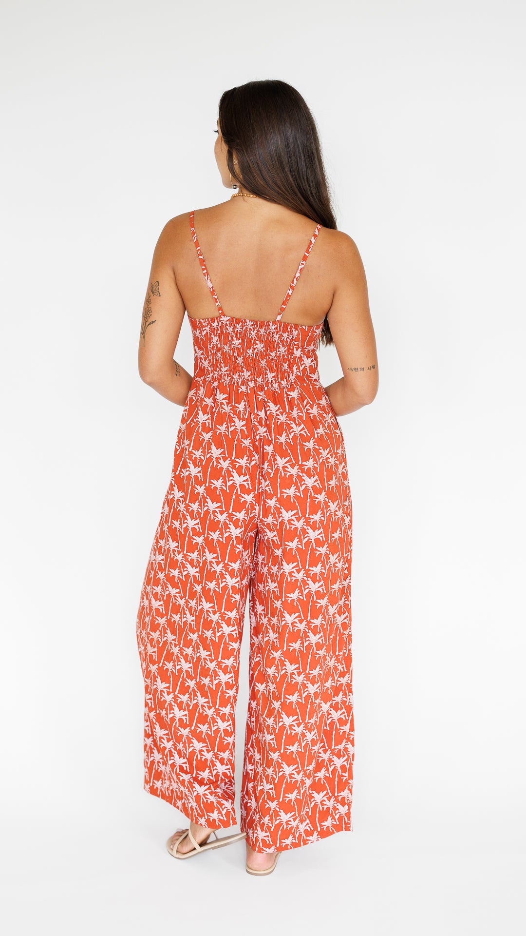 Morena Jumpsuit / Terracotta Palm