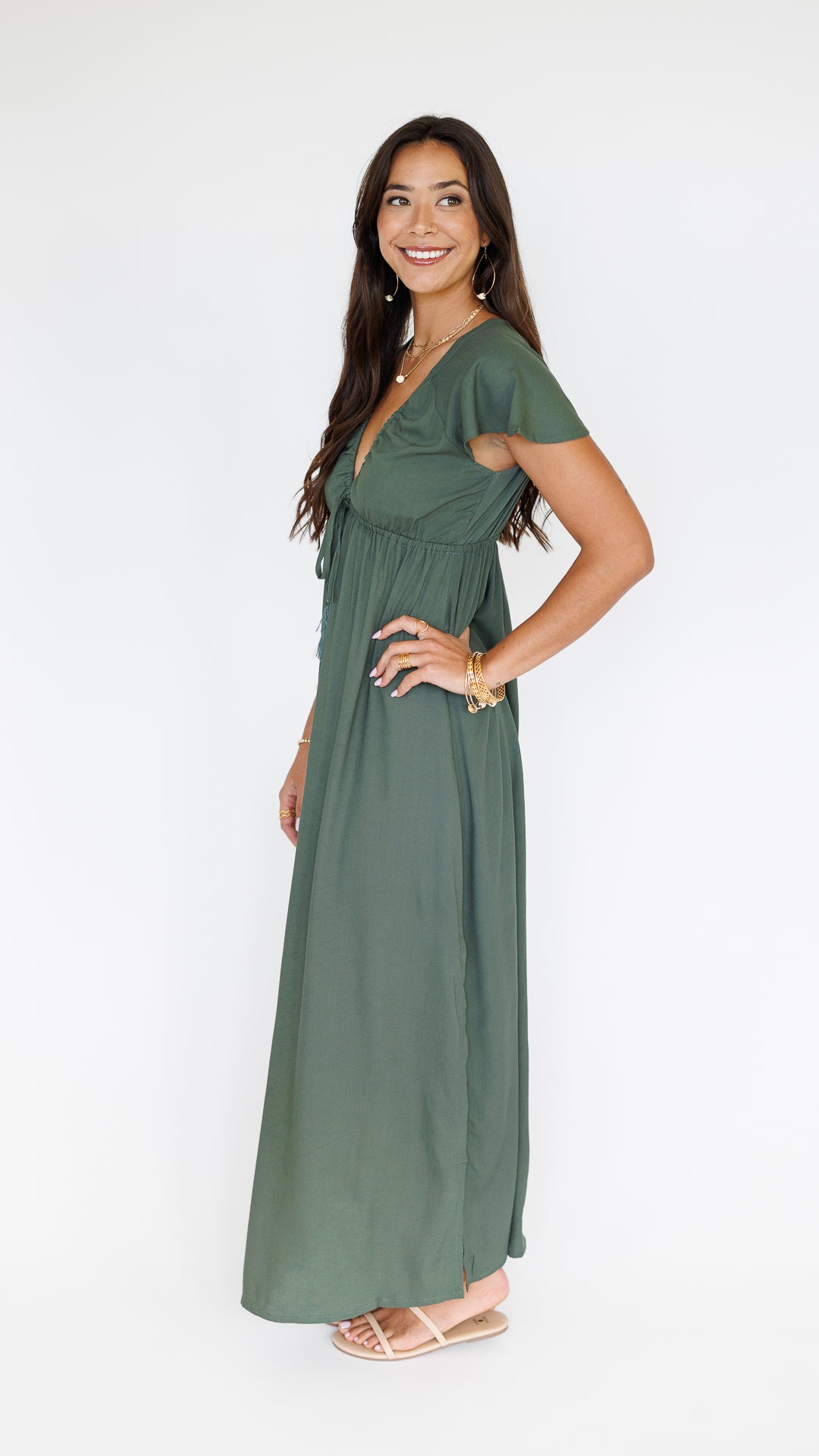 Leilani Dress / Seaweed