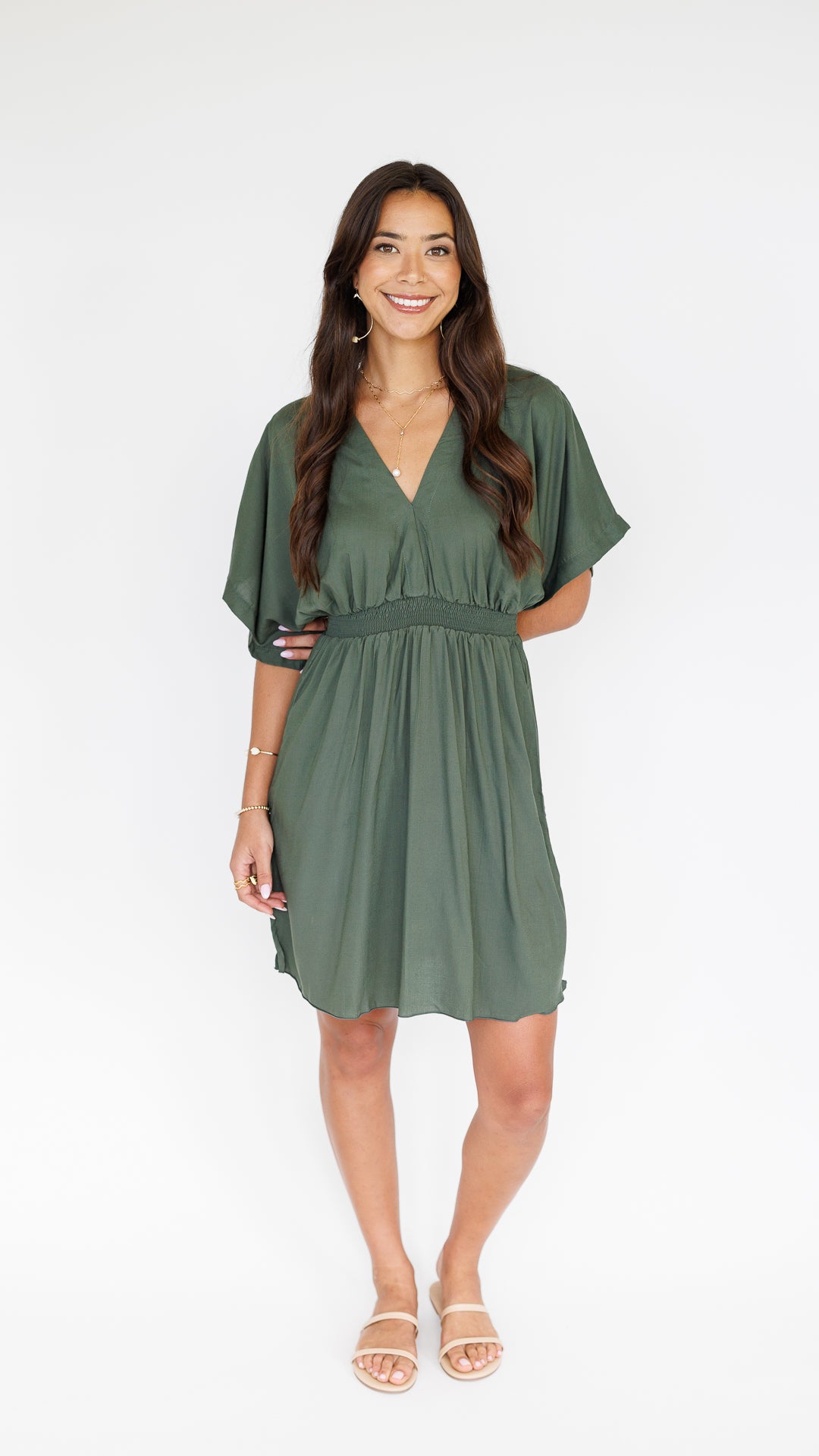 Flynn Dress / Seaweed