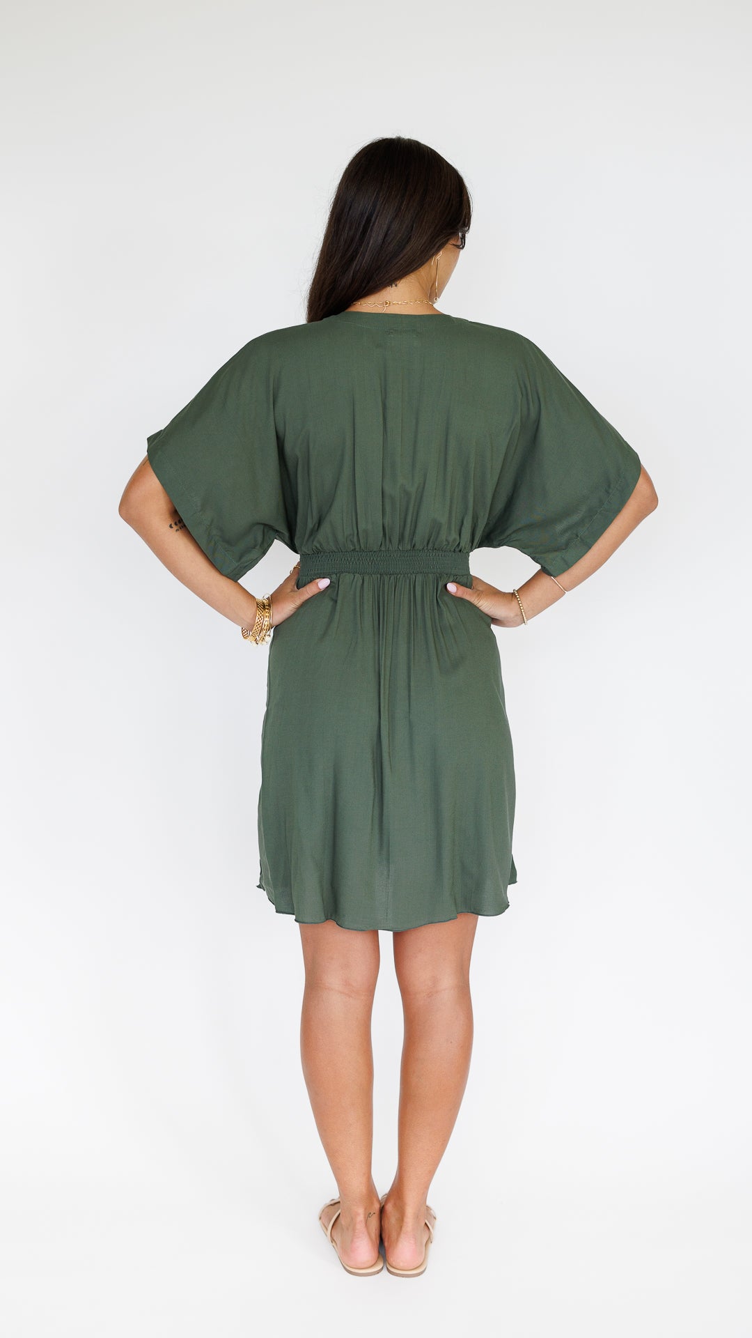 Flynn Dress / Seaweed