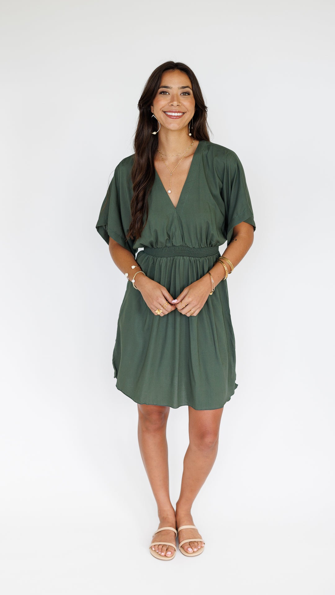 Flynn Dress / Seaweed