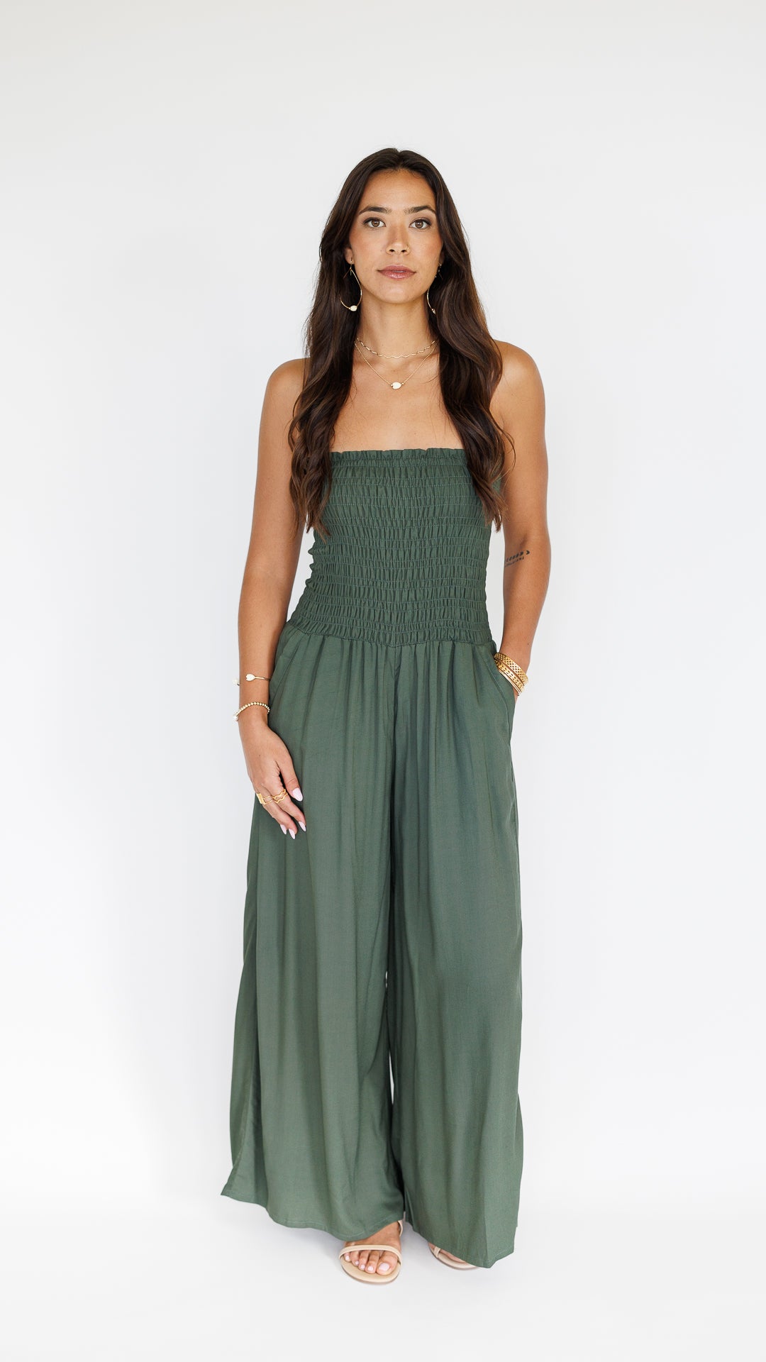 Lawai Jumpsuit / Seaweed