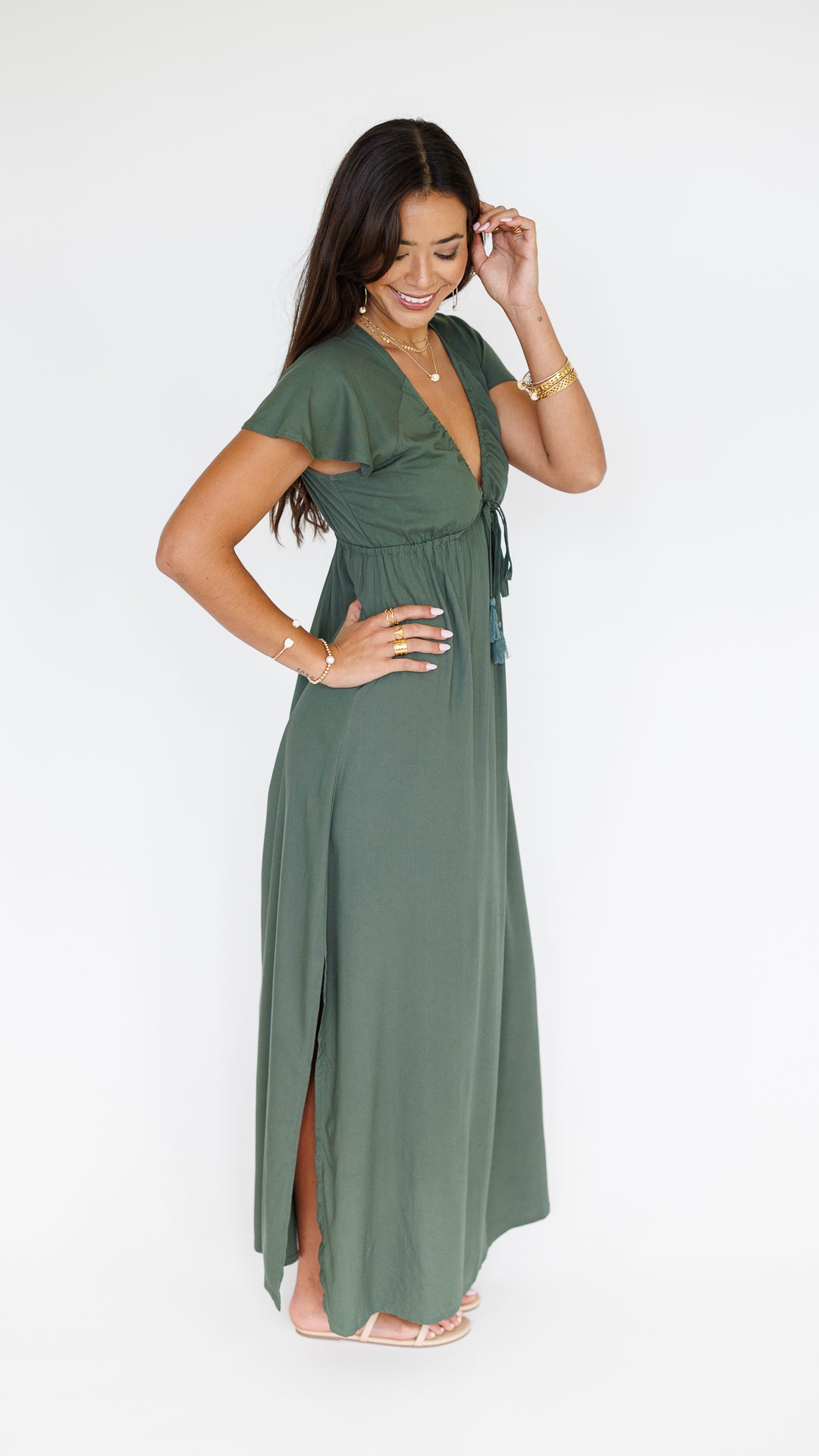 Leilani Dress / Seaweed