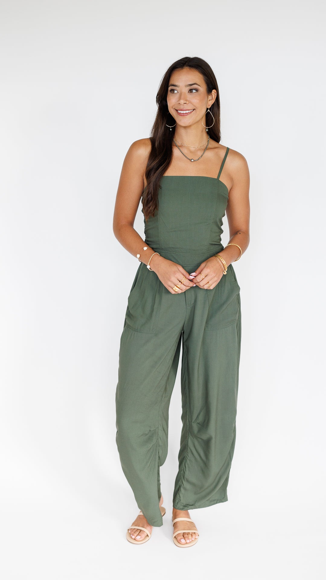 Jade Jumpsuit / Seaweed