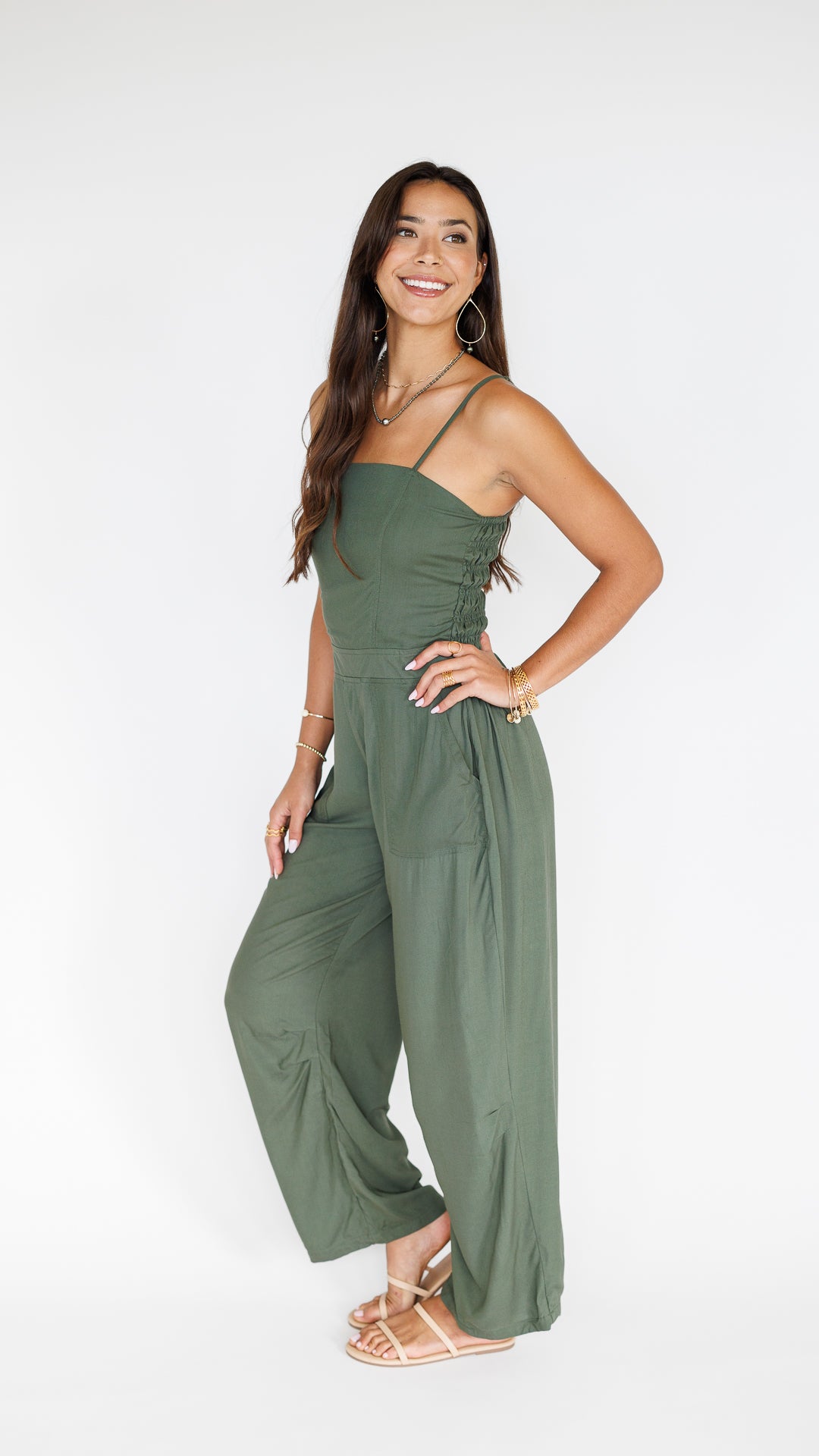 Jade Jumpsuit / Seaweed