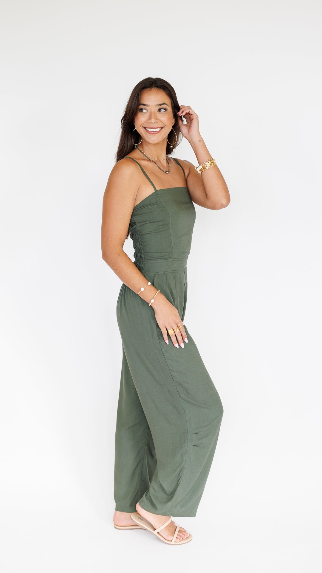 Jade Jumpsuit / Seaweed