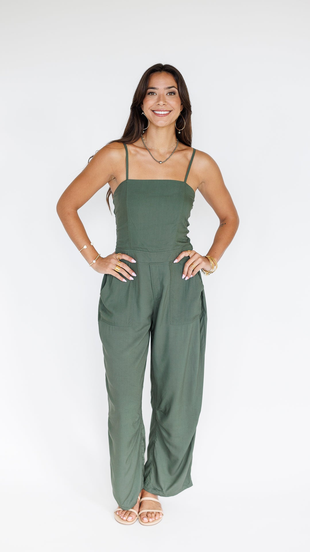 Jade Jumpsuit / Seaweed