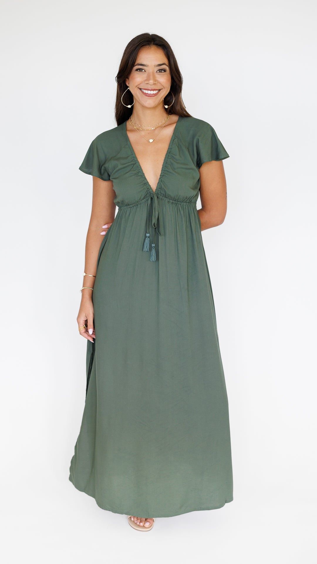 Leilani Dress / Seaweed