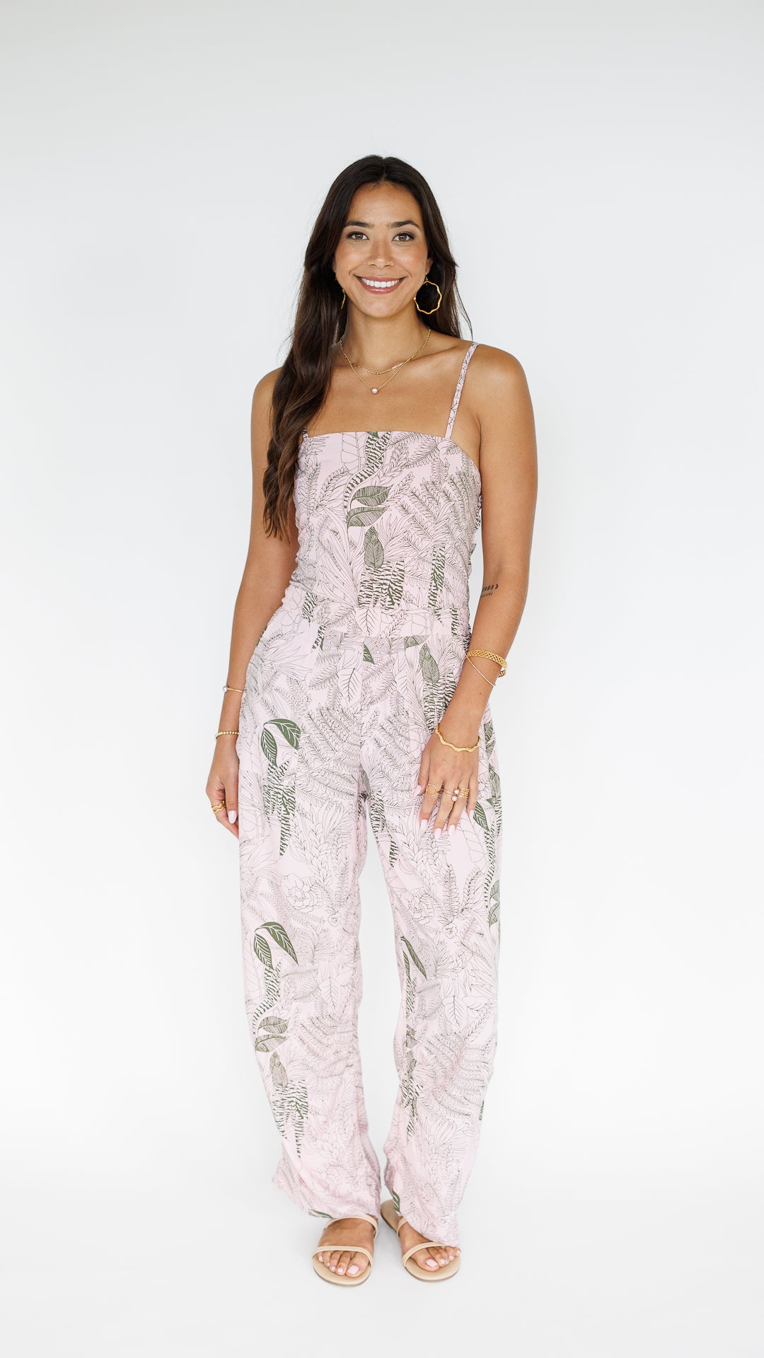 Jade Jumpsuit / Flora Blush