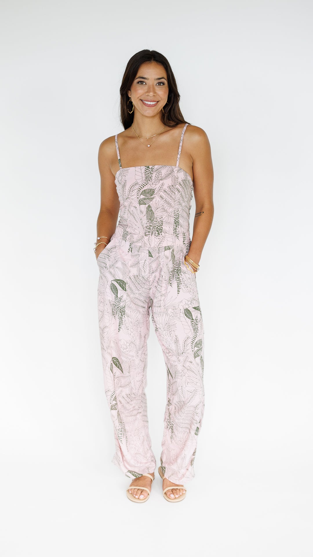 Jade Jumpsuit / Flora Blush