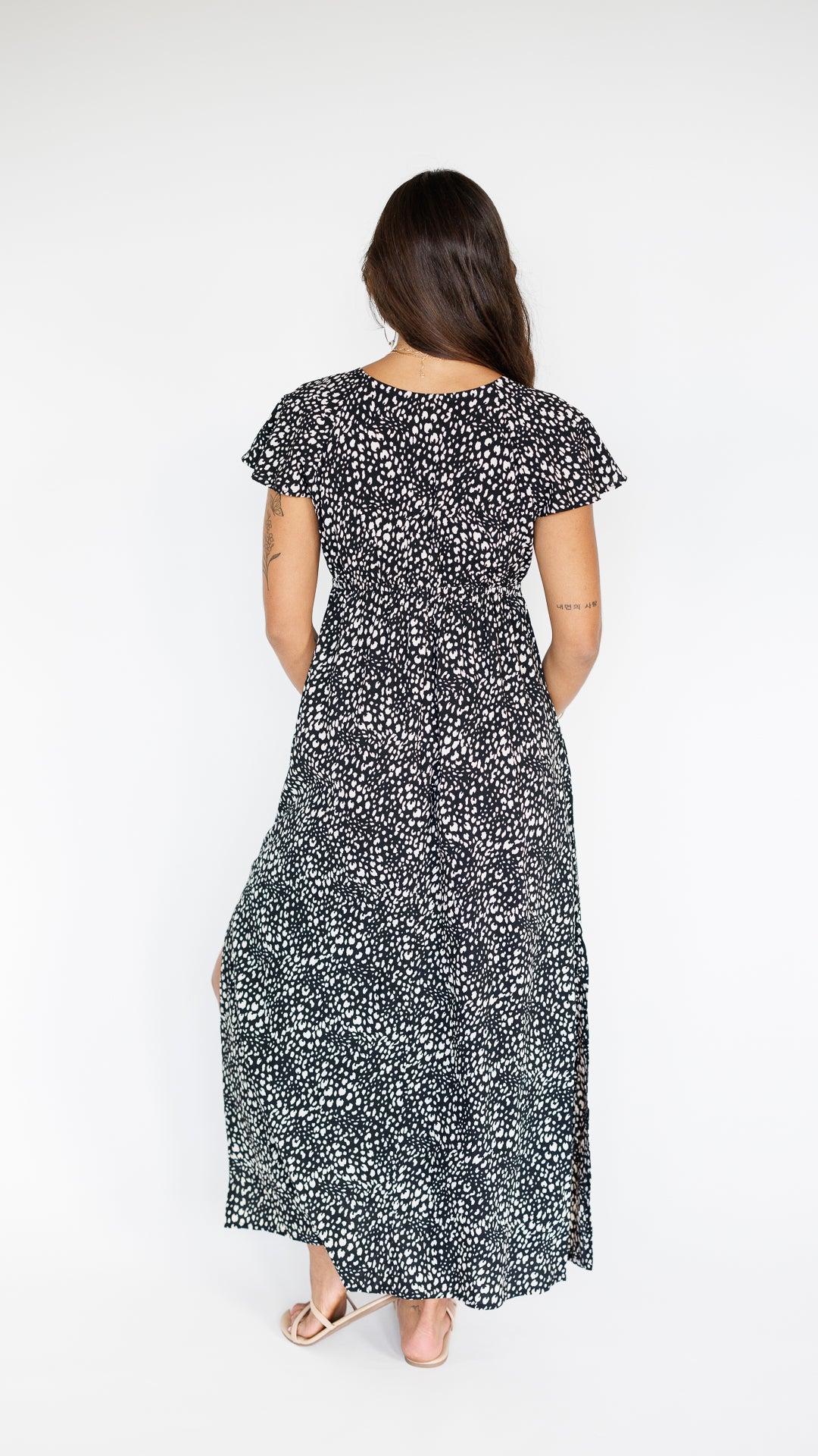 Leilani Dress / Speckled Black